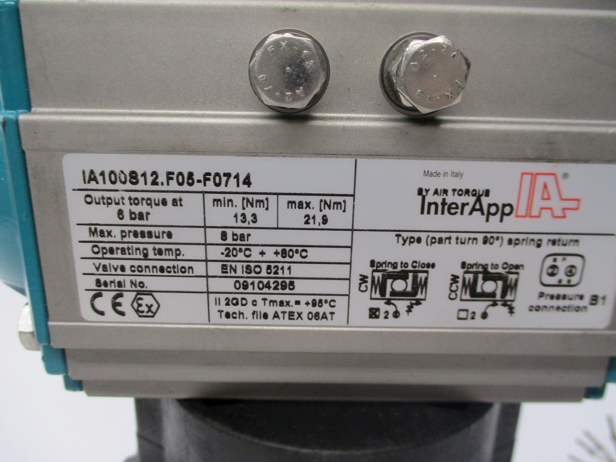 INTERAPP IA100S12.F05-F0714 (AS PICTURED) UNMP