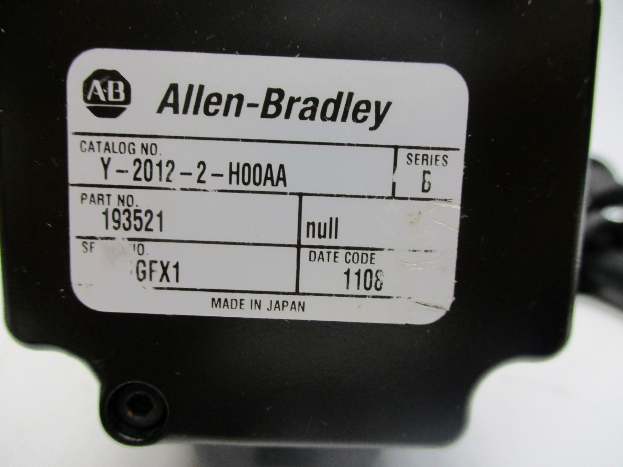 ALLEN BRADLEY Y-2012-2-H00AA SER. B UNMP