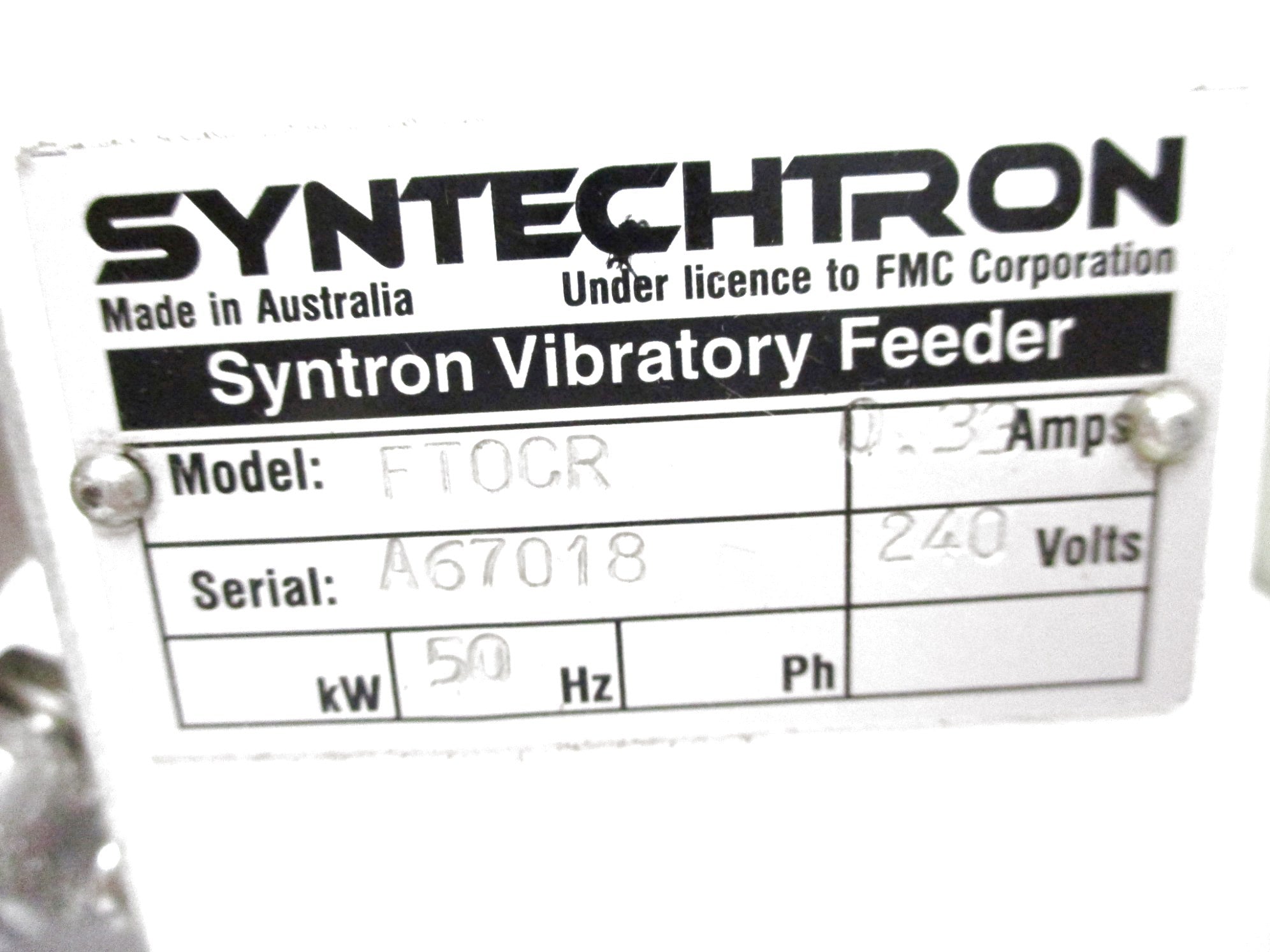 SYNTECHTRON FT0CR (.33A) UNMP