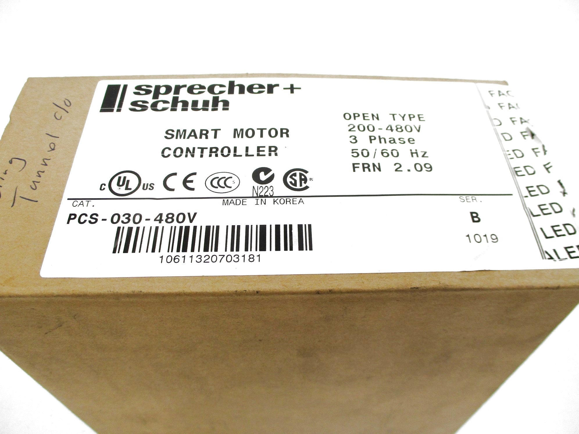 SPRECHNER+SCHUH PCS-030-480V SER. B FRN: 2.09 NSMP