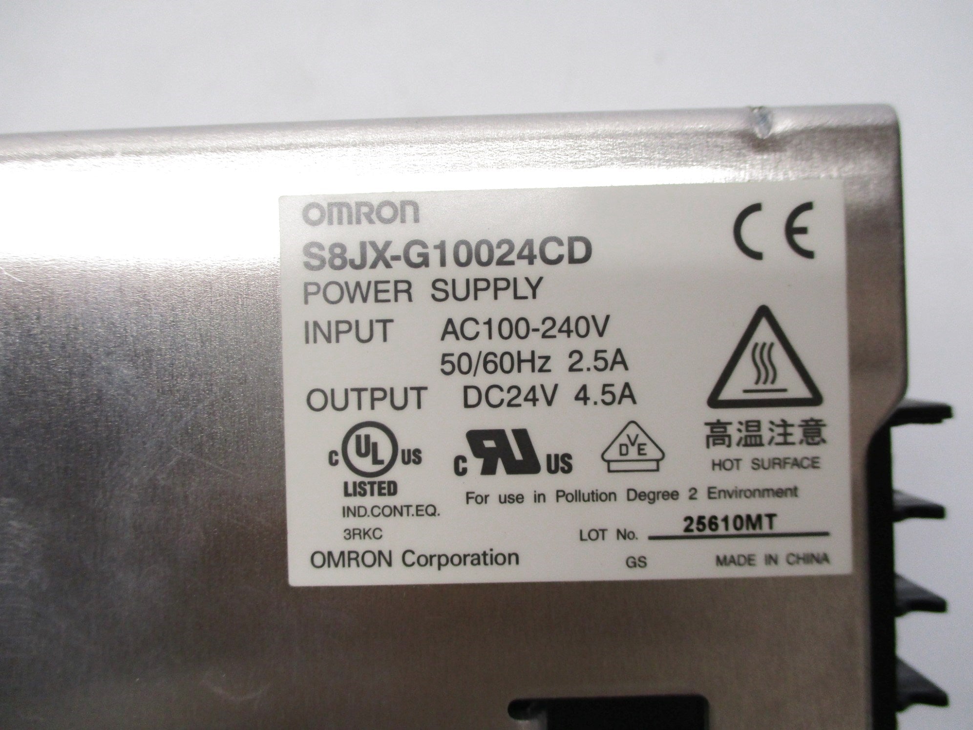OMRON S8JX-G10024CD NSNP