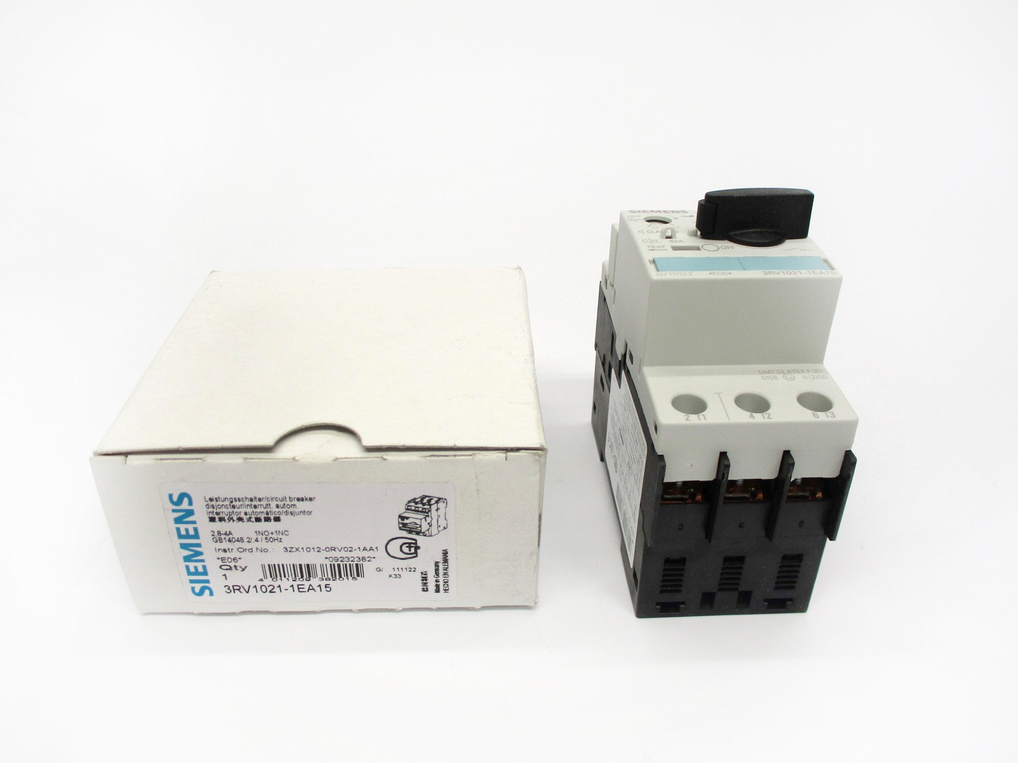 SIEMENS 3RV1021-1EA15 2.8-4A NSMP