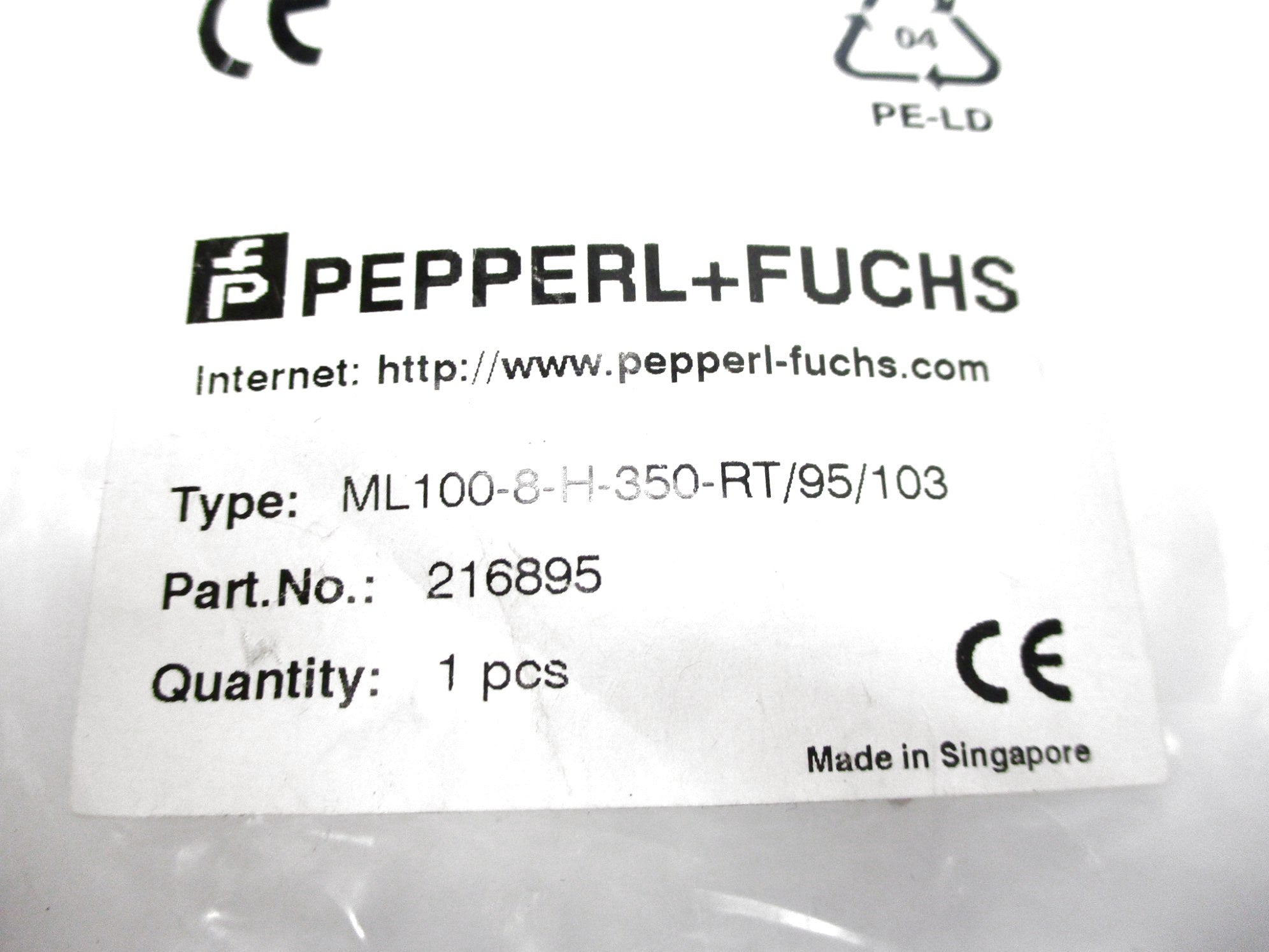 PEPPER+FUCHS ML100-8-H-350-RT/95/103 NSMP