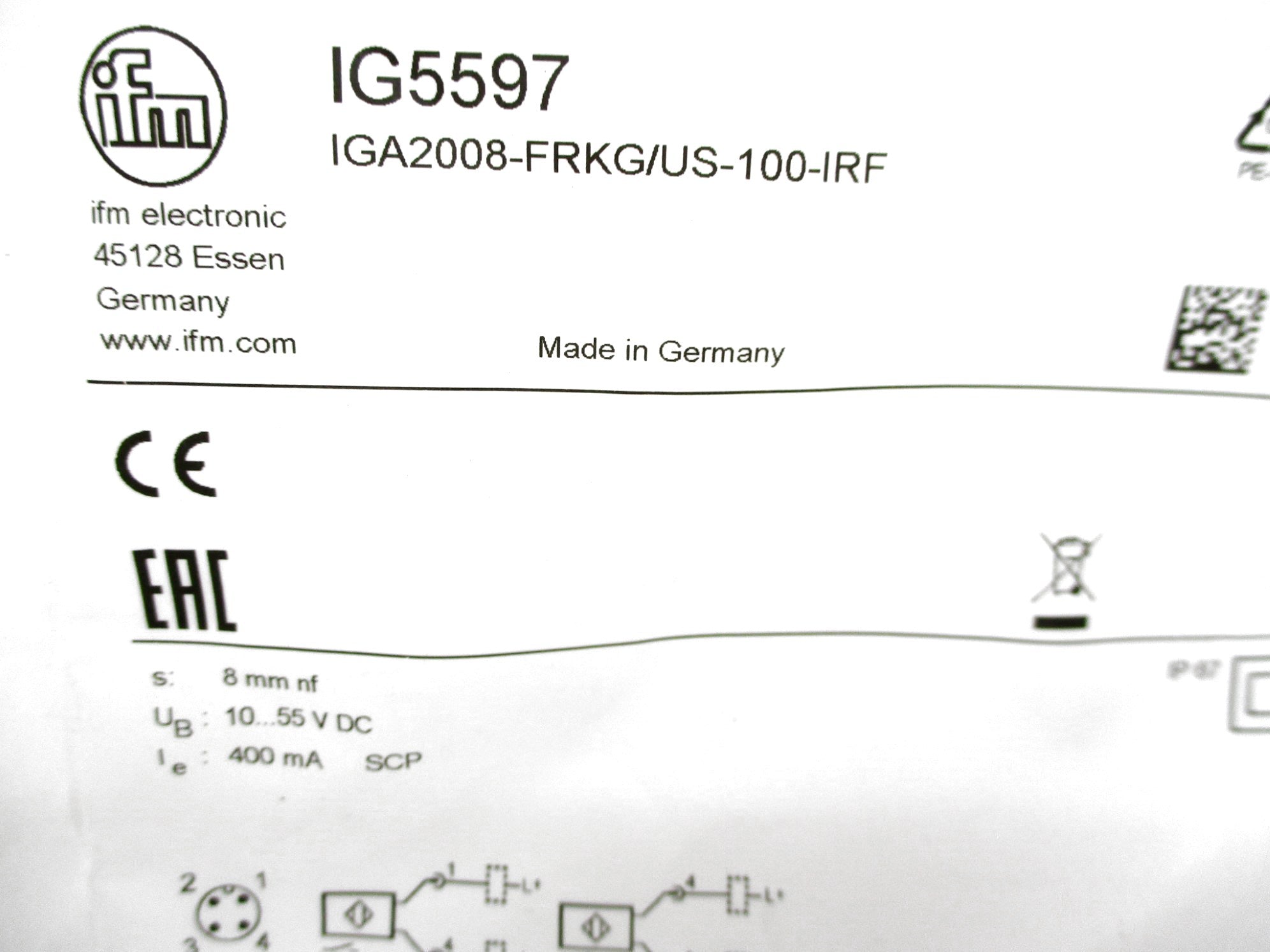 IFM EFECTOR IG5597 NSMP