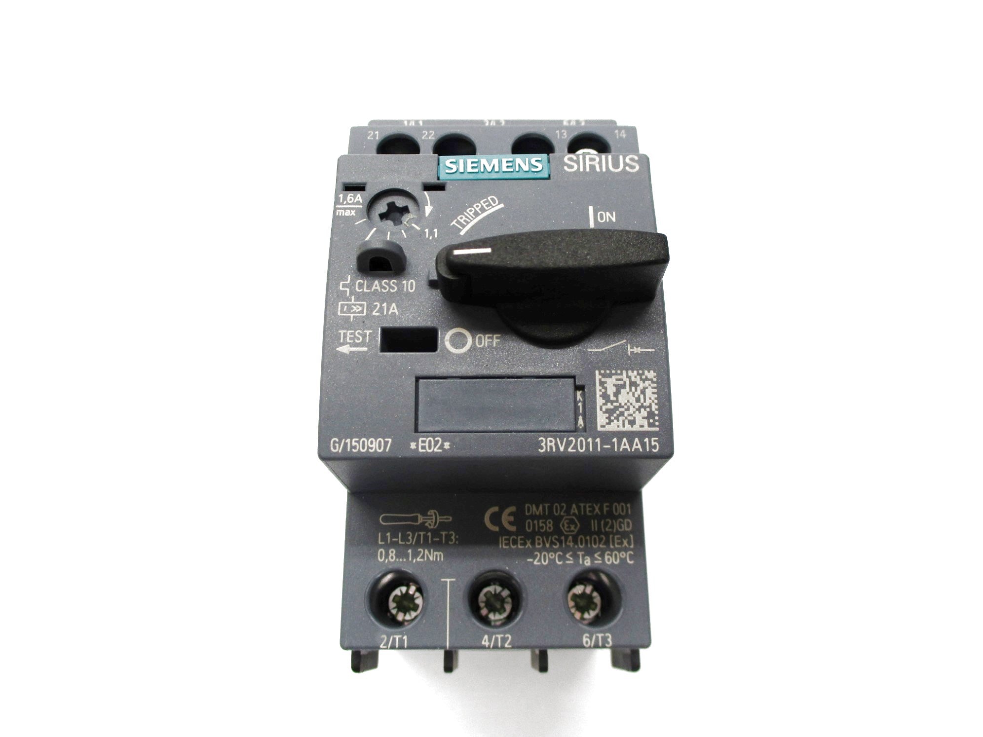 SIEMENS 3RV2011-1AA15 1.1-1.6A NSNP