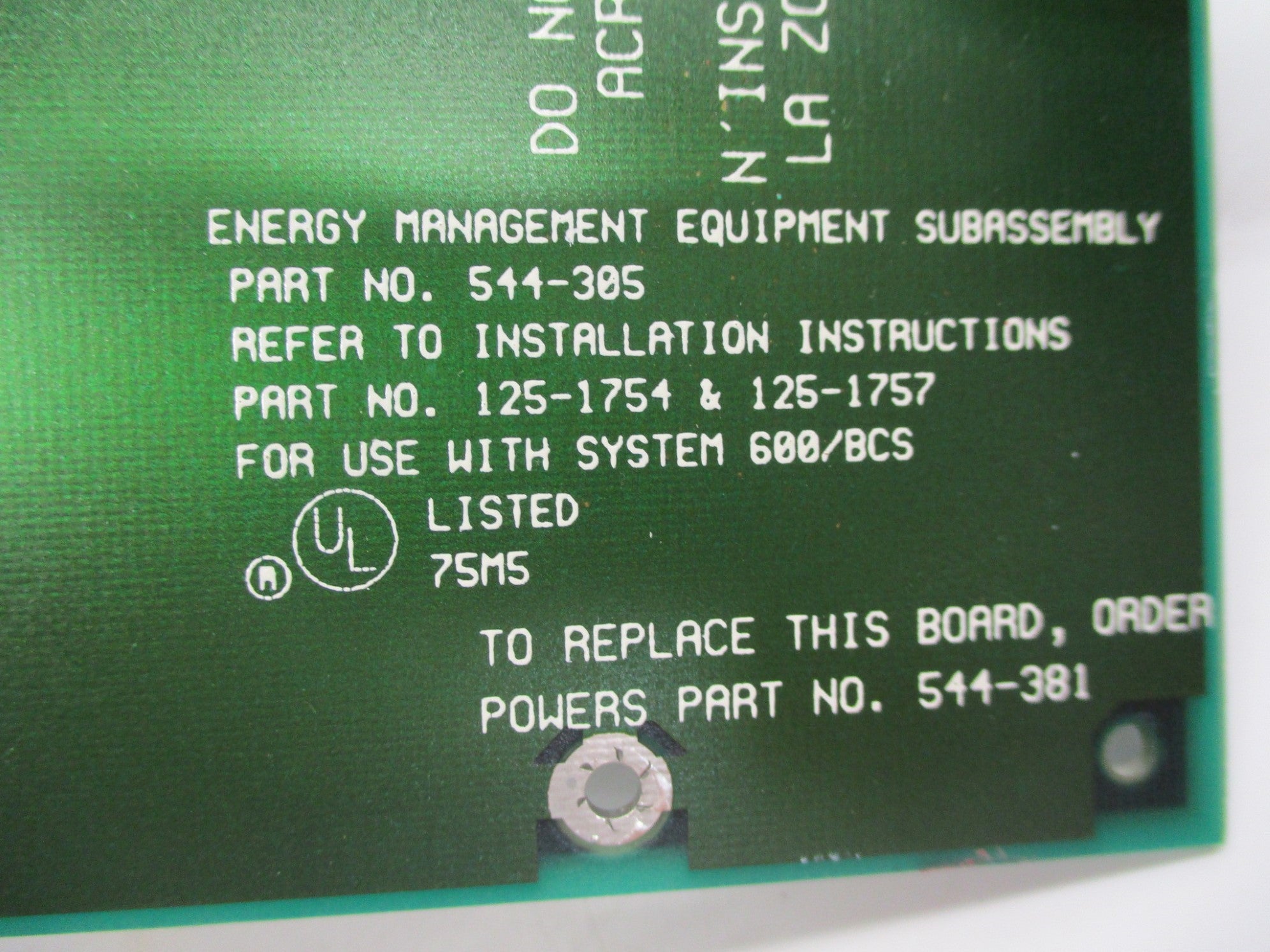 LANDIS&GYR 544-305 (AS PICTURED) UNMP