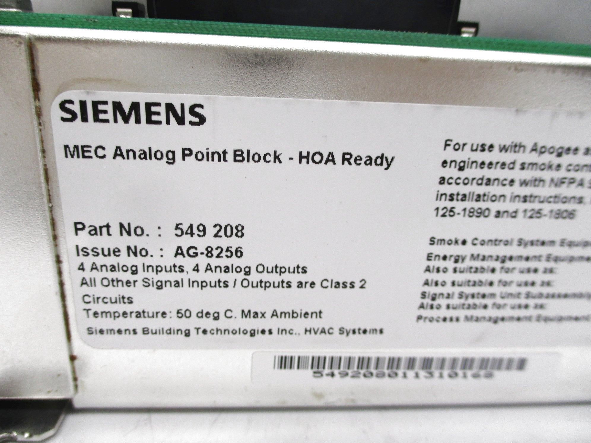SIEMENS 549-208 UNMP