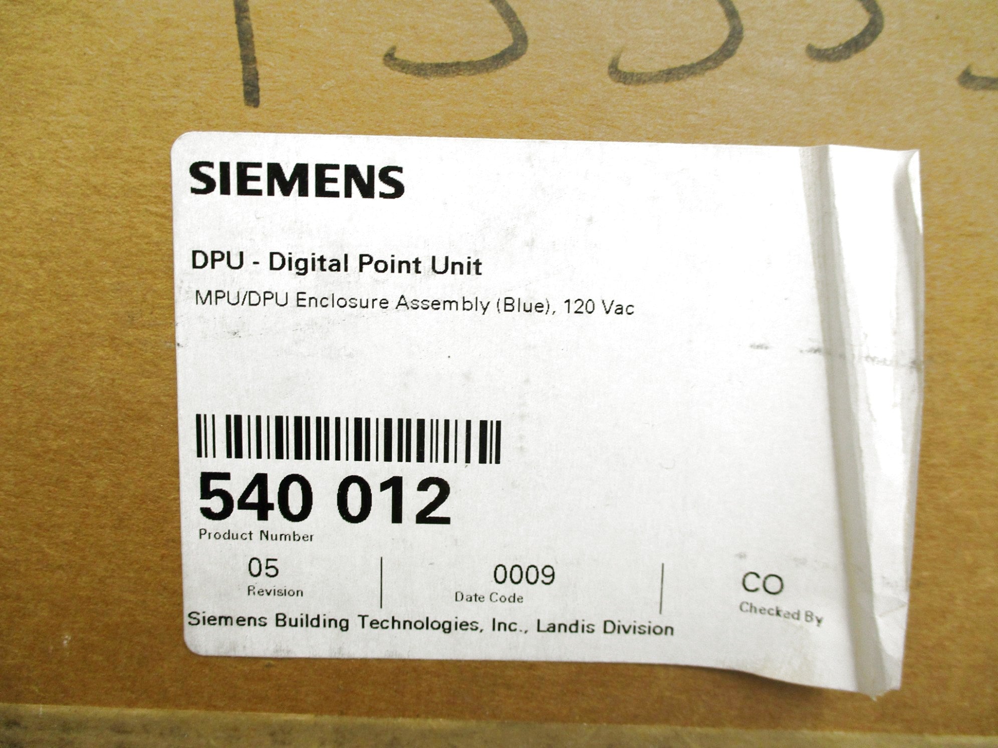 SIEMENS 540-012 (AS PICTURED) NSMP