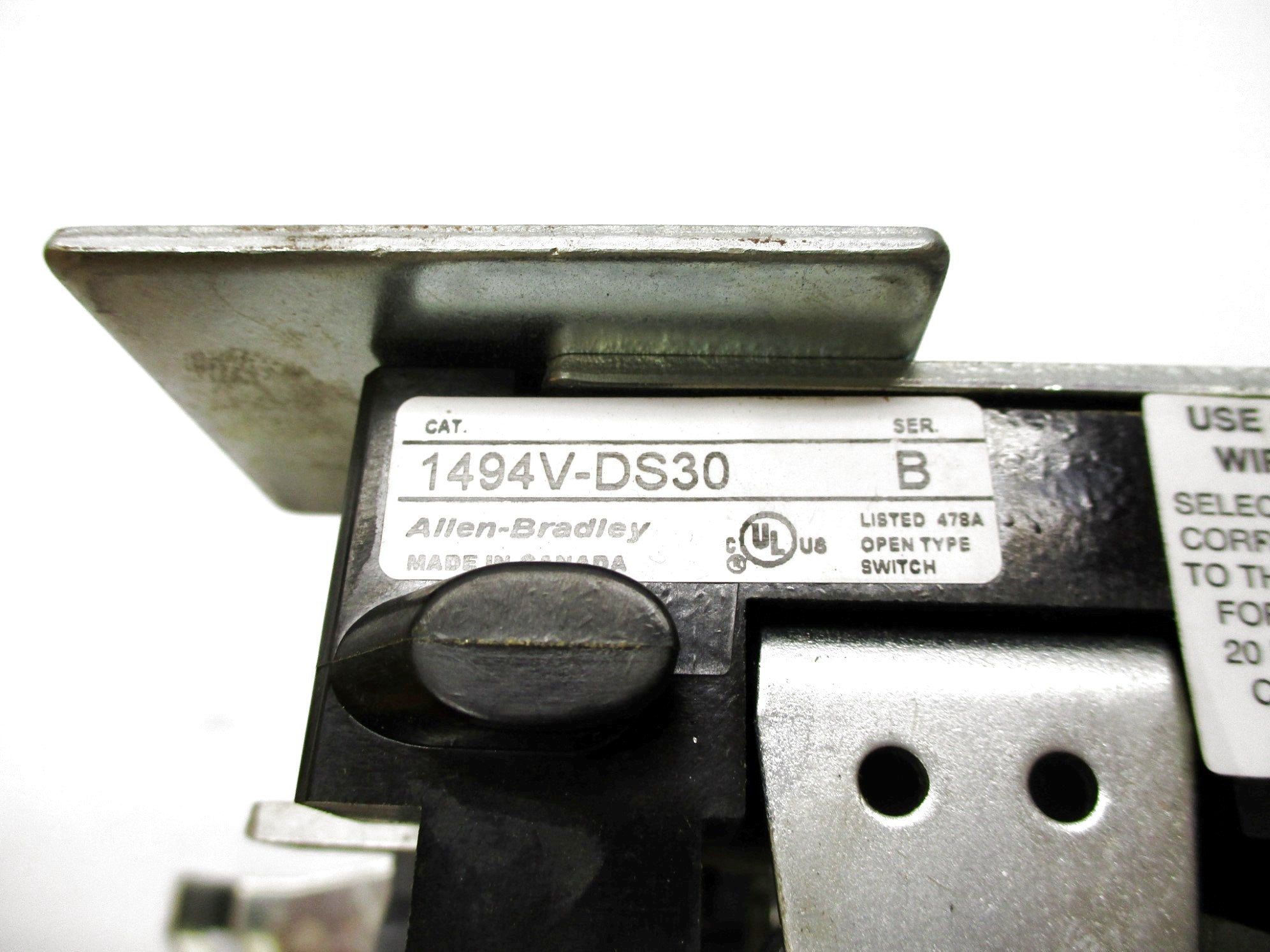 ALLEN BRADLEY 1494V-DS30 SER. B (BR/WH) NSMP