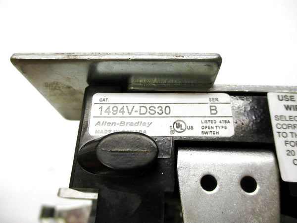 ALLEN BRADLEY 1494V-DS30 SER. B (BR/WH) NSMP