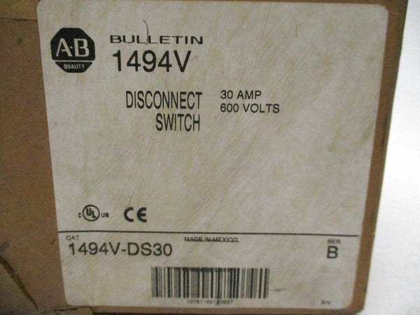 ALLEN BRADLEY 1494V-DS30 SER. B (BR/WH) NSMP