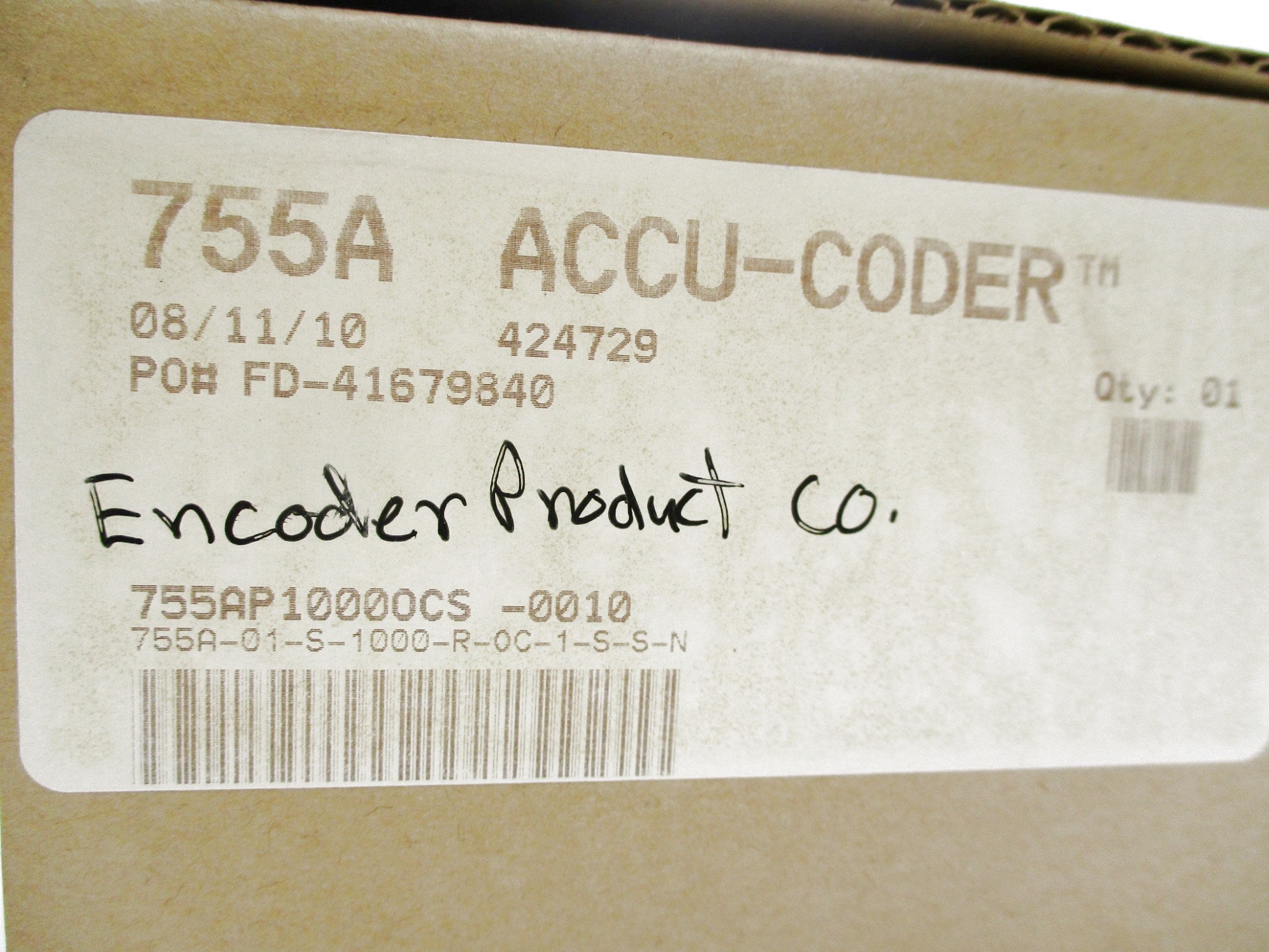 ACCU-CODER 755A-01-S-1000-R-OC-1-S-S-N NSMP