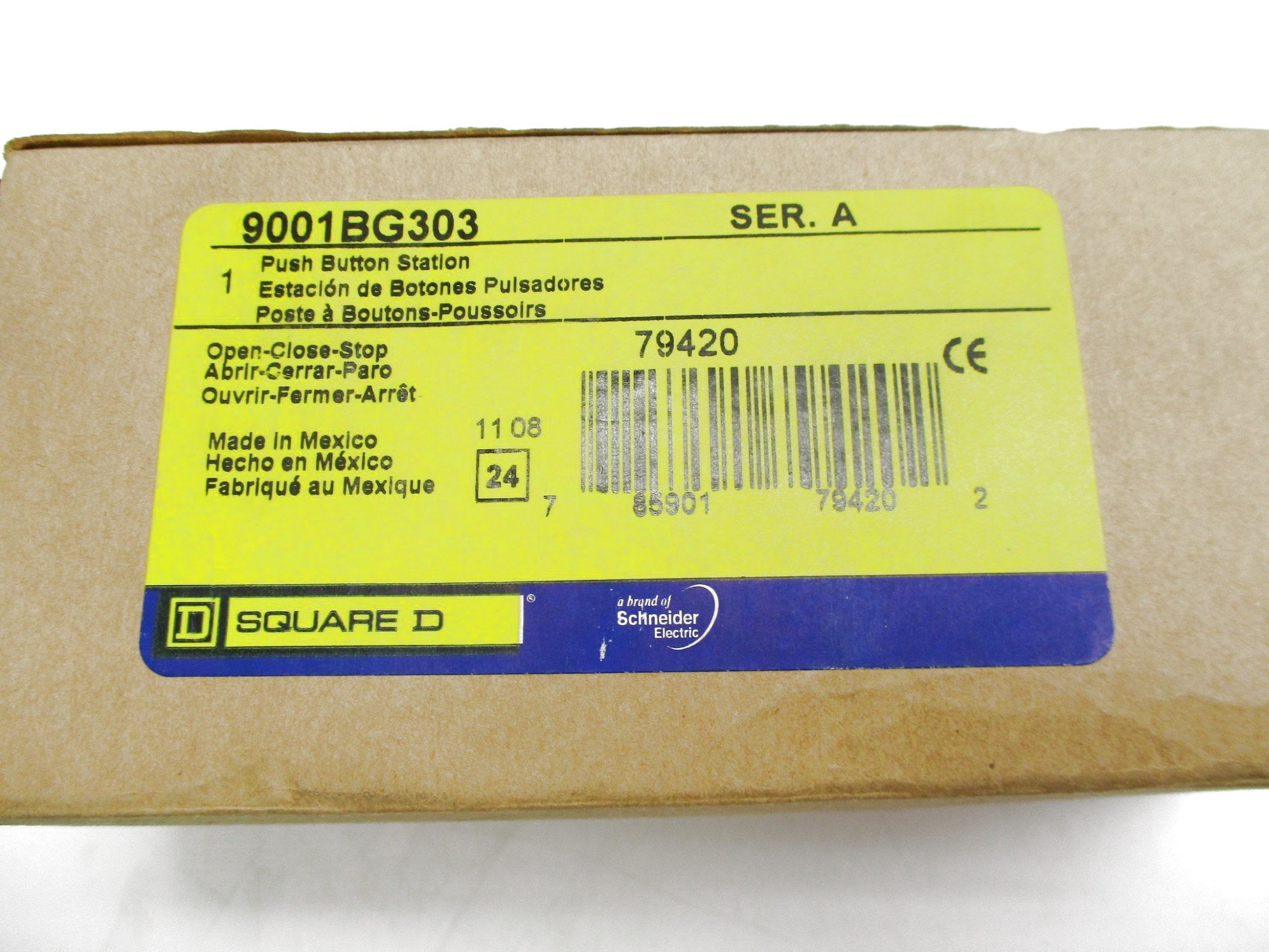 SQUARE D 9001BG303 SER. A 600V NSMP