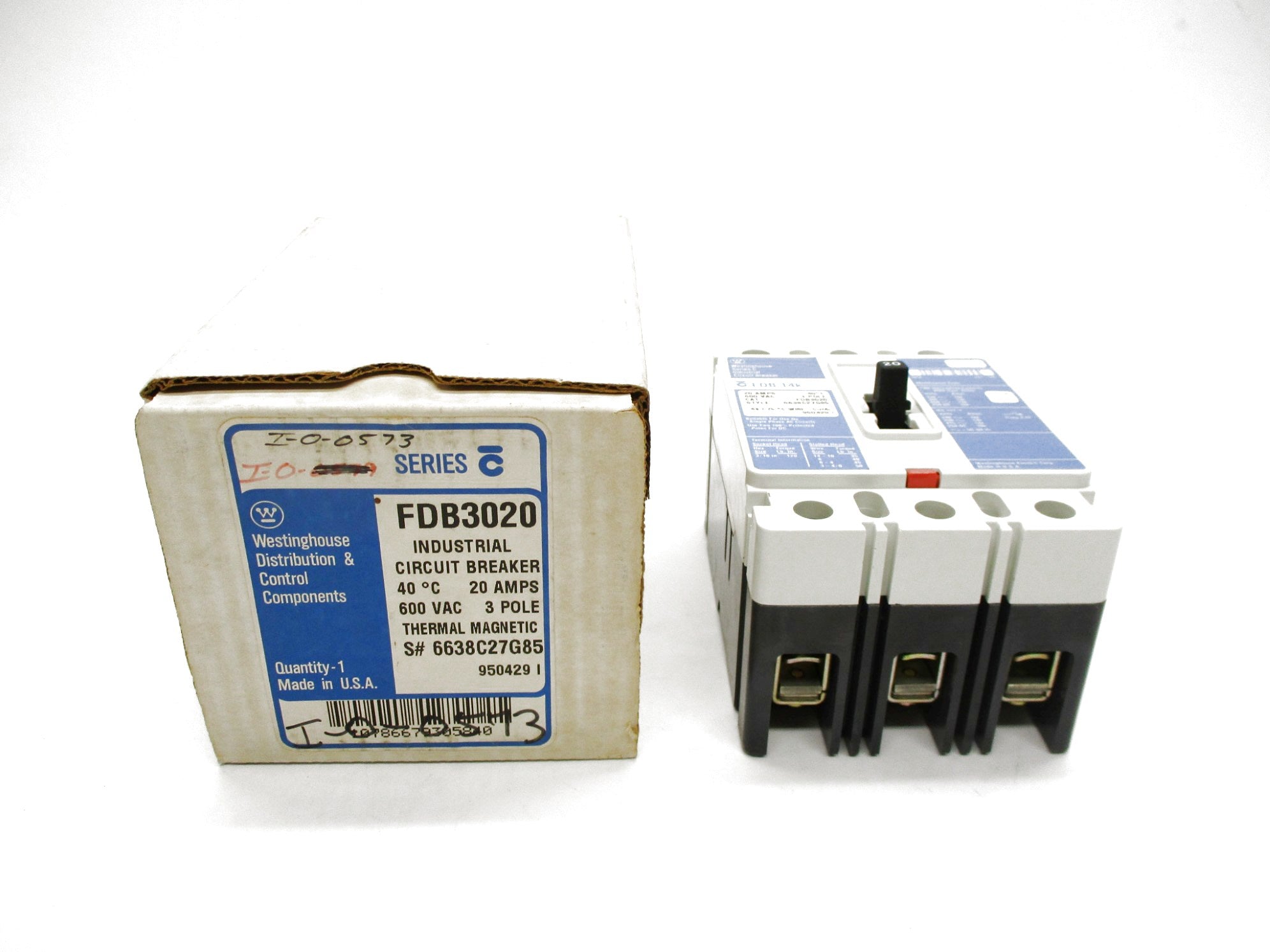 WESTINGHOUSE FDB3020 20A 600VAC SER C (BLUE) NSMP