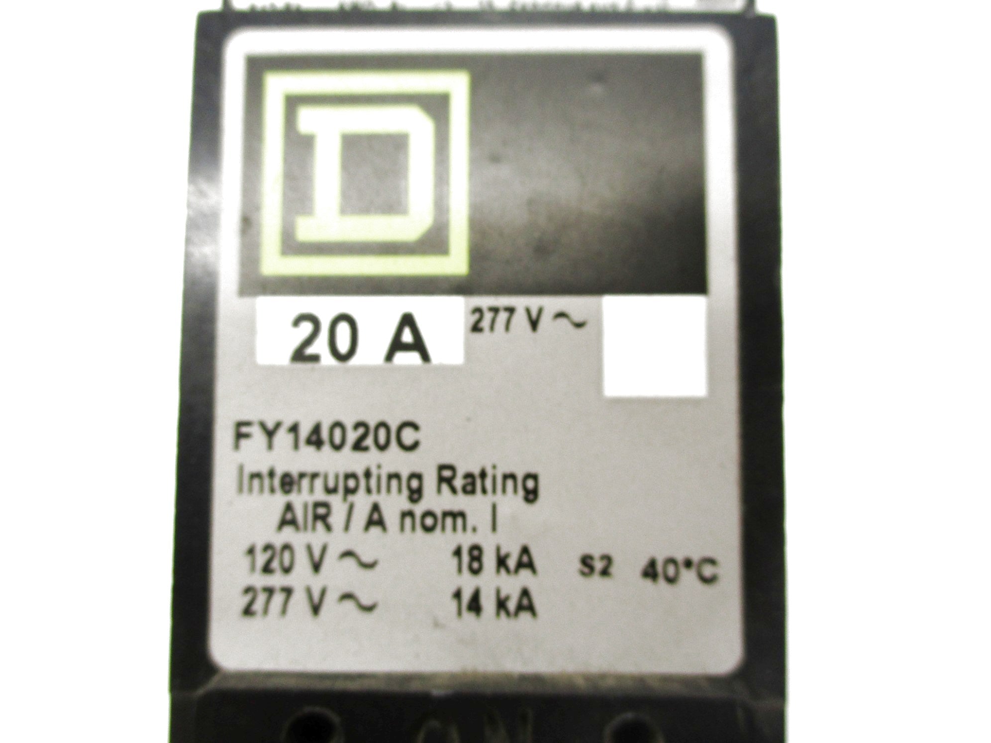 SQUARE D FY14020C 20A 277V UNMP