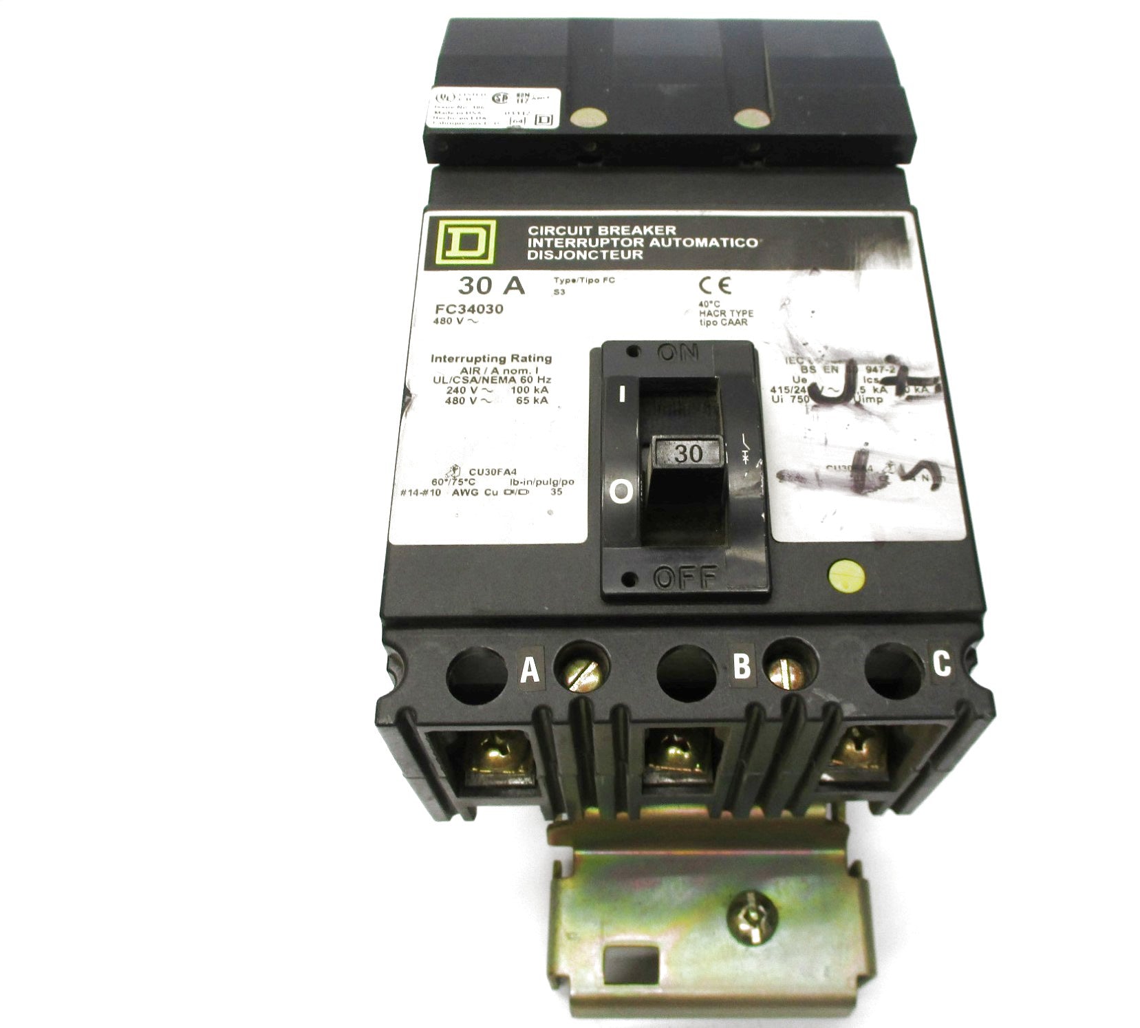 SQUARE D FC34030 30A 480V (GREY) UNMP