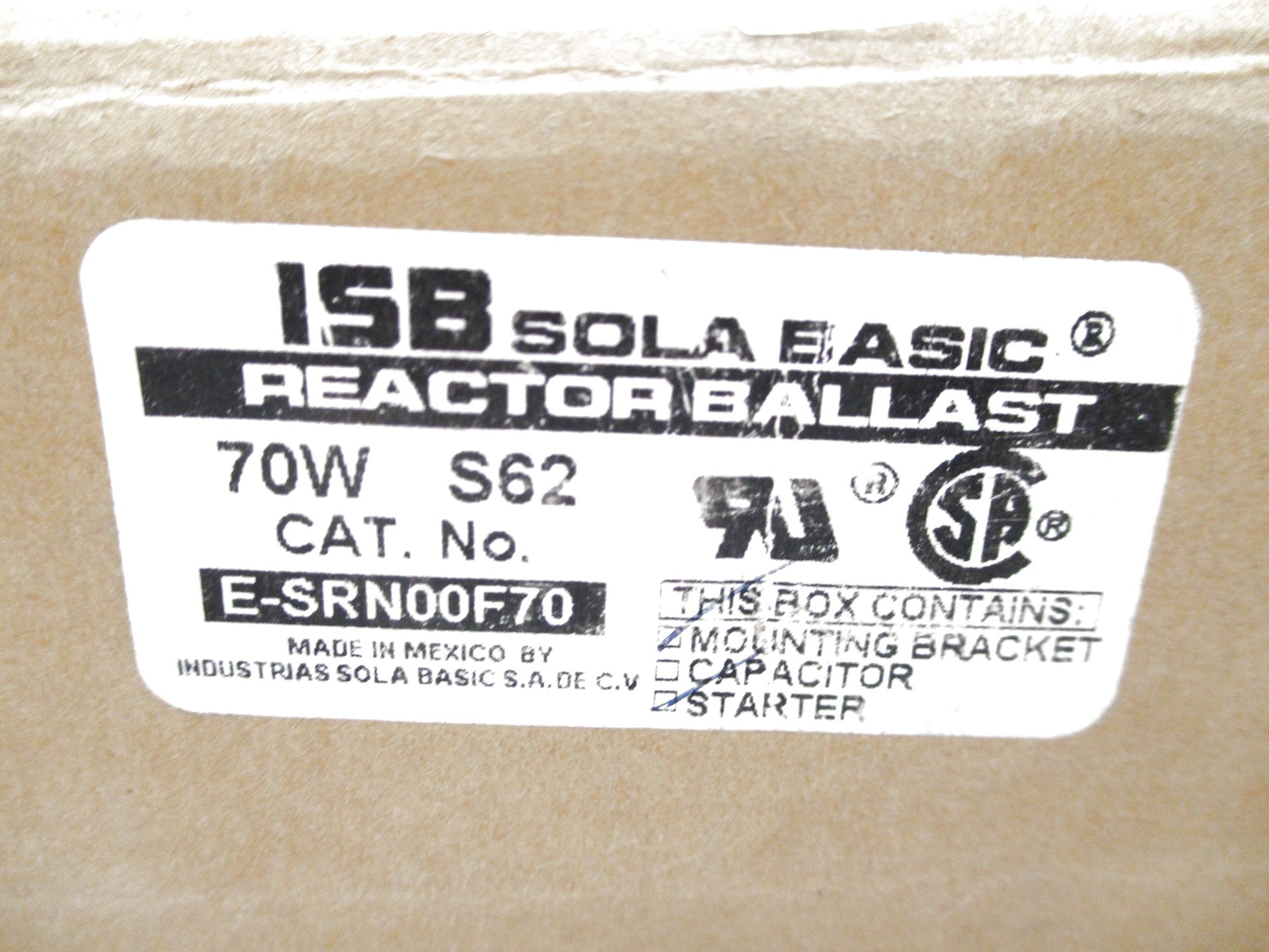 ISB SOLA BASIC E-SRN00F70 NSMP