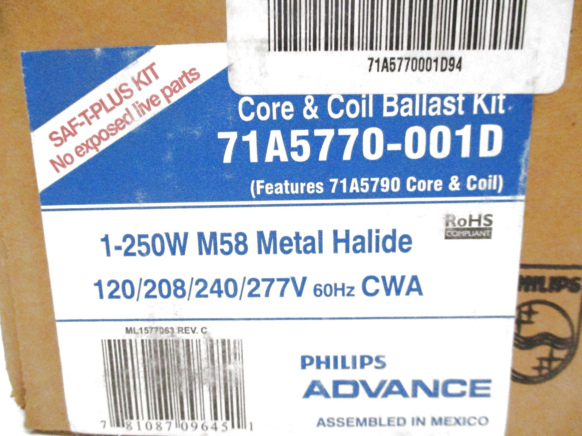 PHILIPS ADVANCE 71A5770-001D 277V NSMP