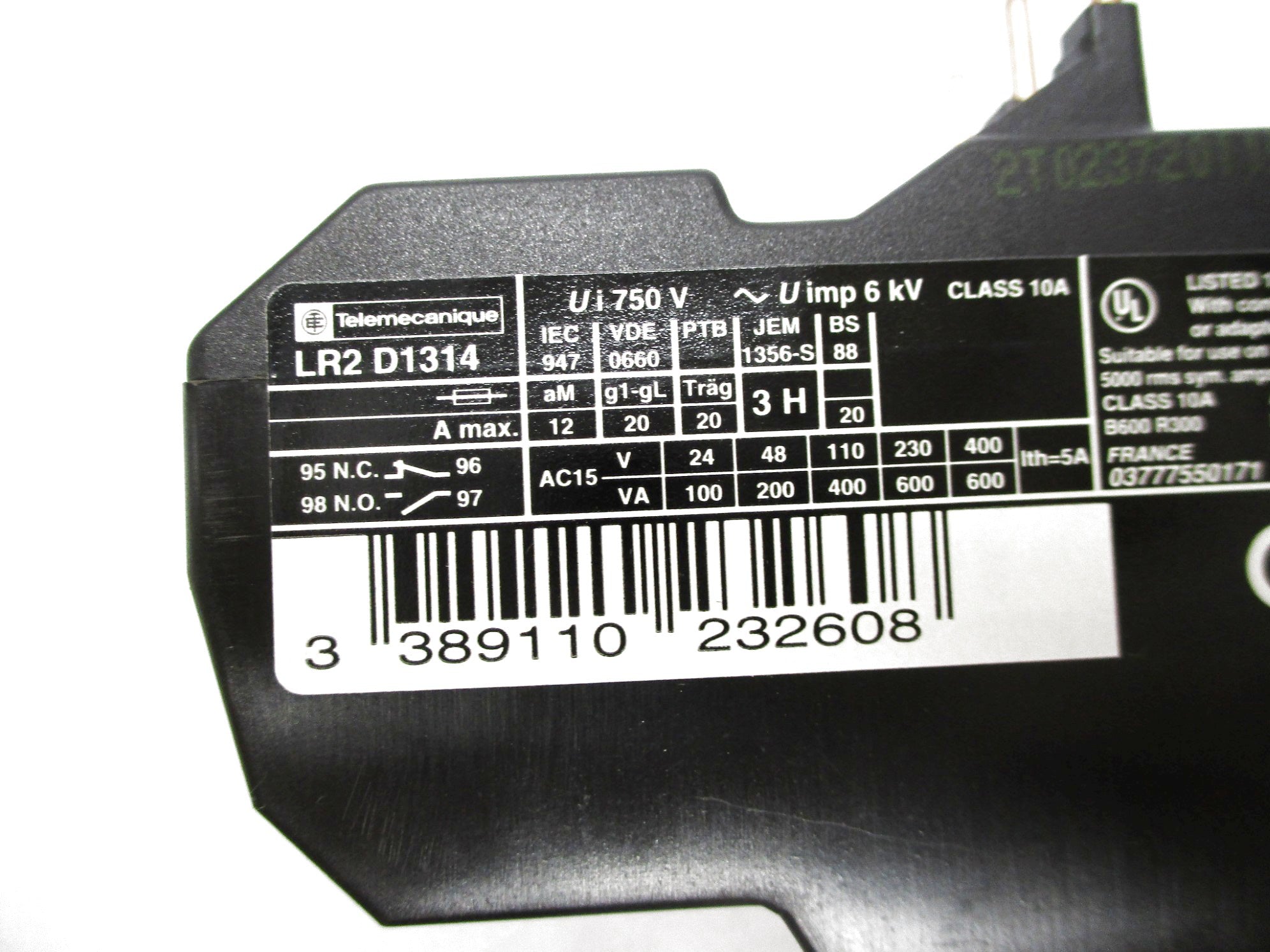 TELEMECANIQUE LR2D1314 600V 7-10A NSMP