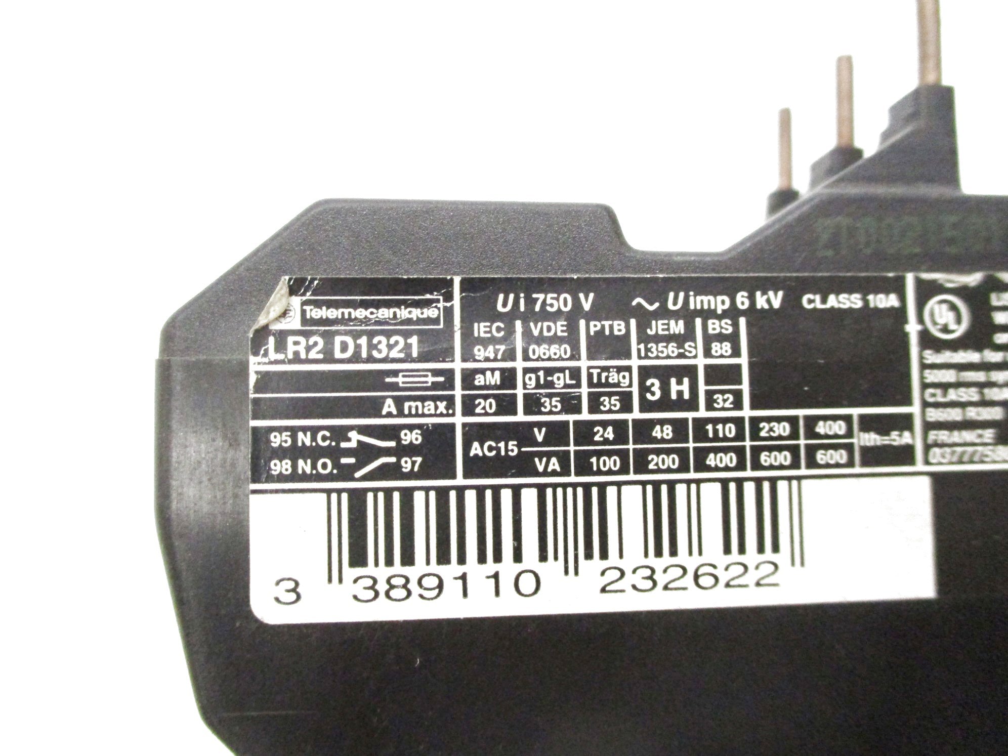 TELEMECANIQUE LR2D1314 7-10A UNMP