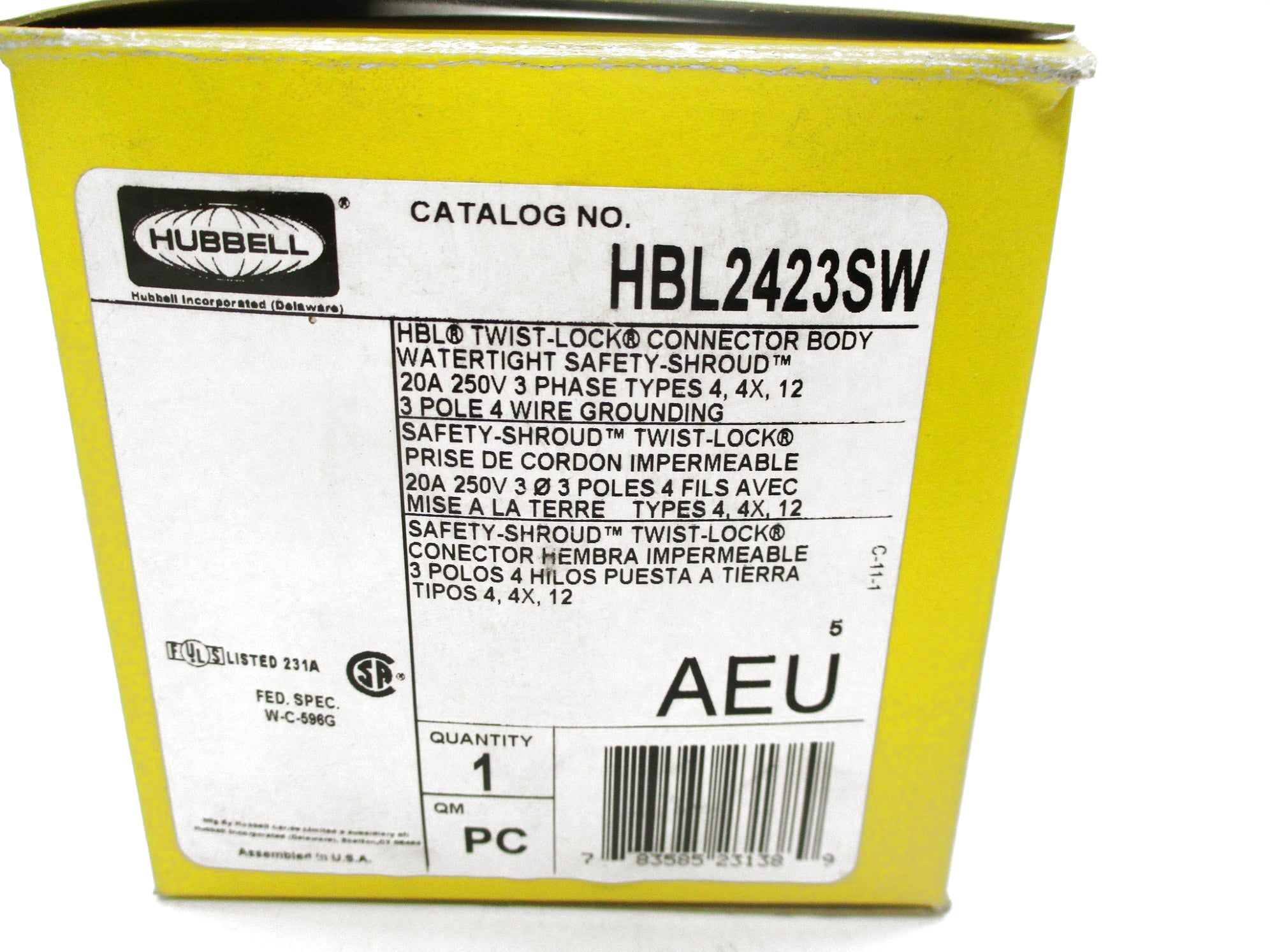 HUBBELL HBL2423SW NSMP