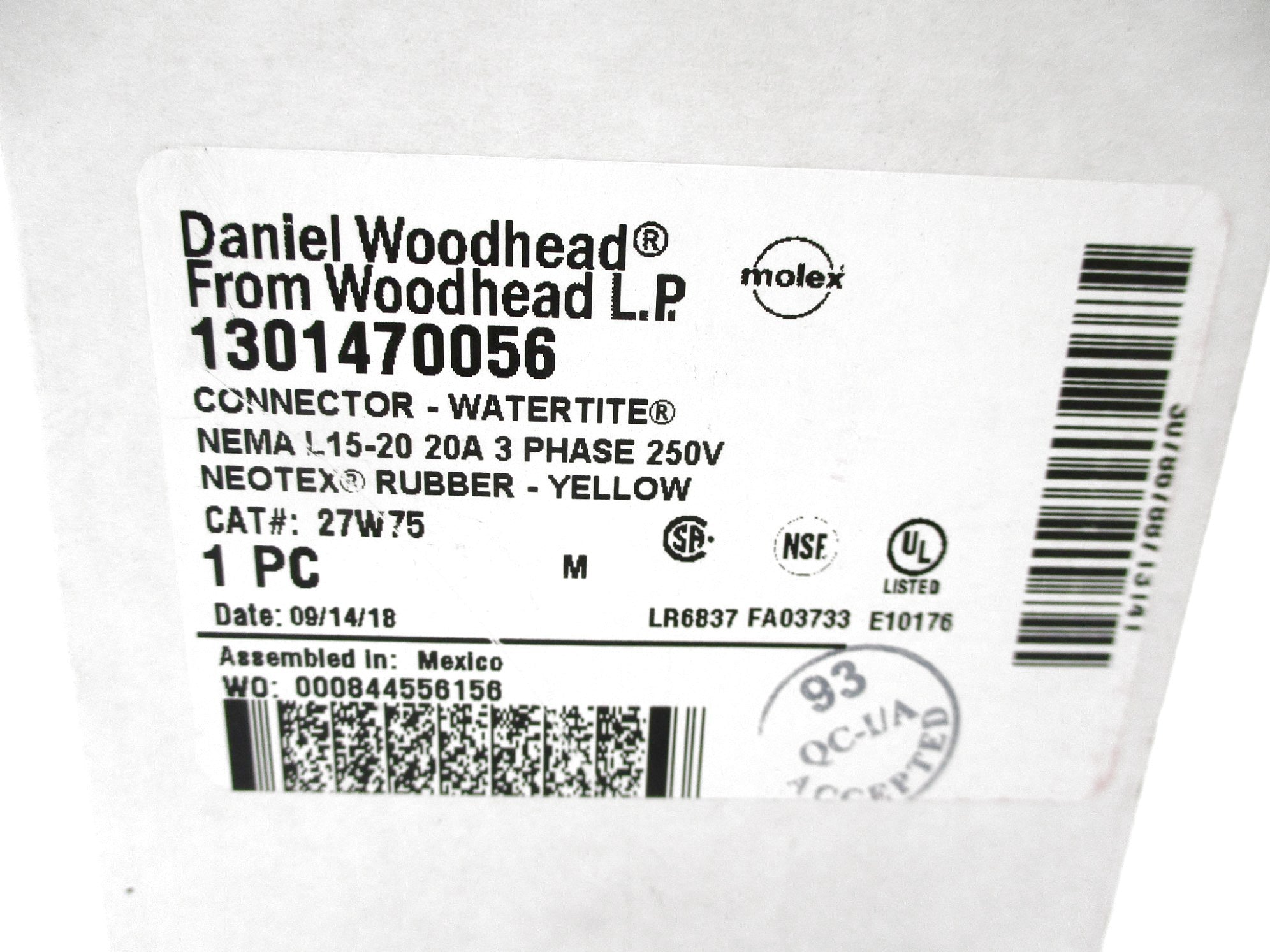 DANIEL WOODHEAD 27W75 NSMP