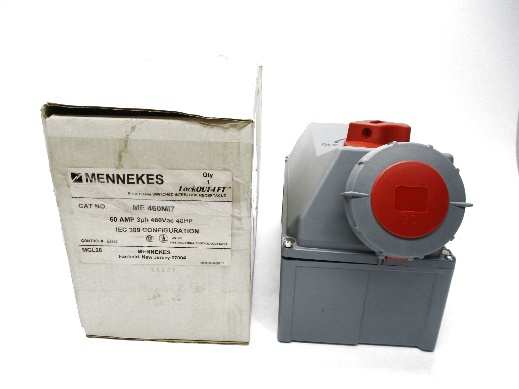 MENNEKES ME460MI7 480VAC 60A NSMP