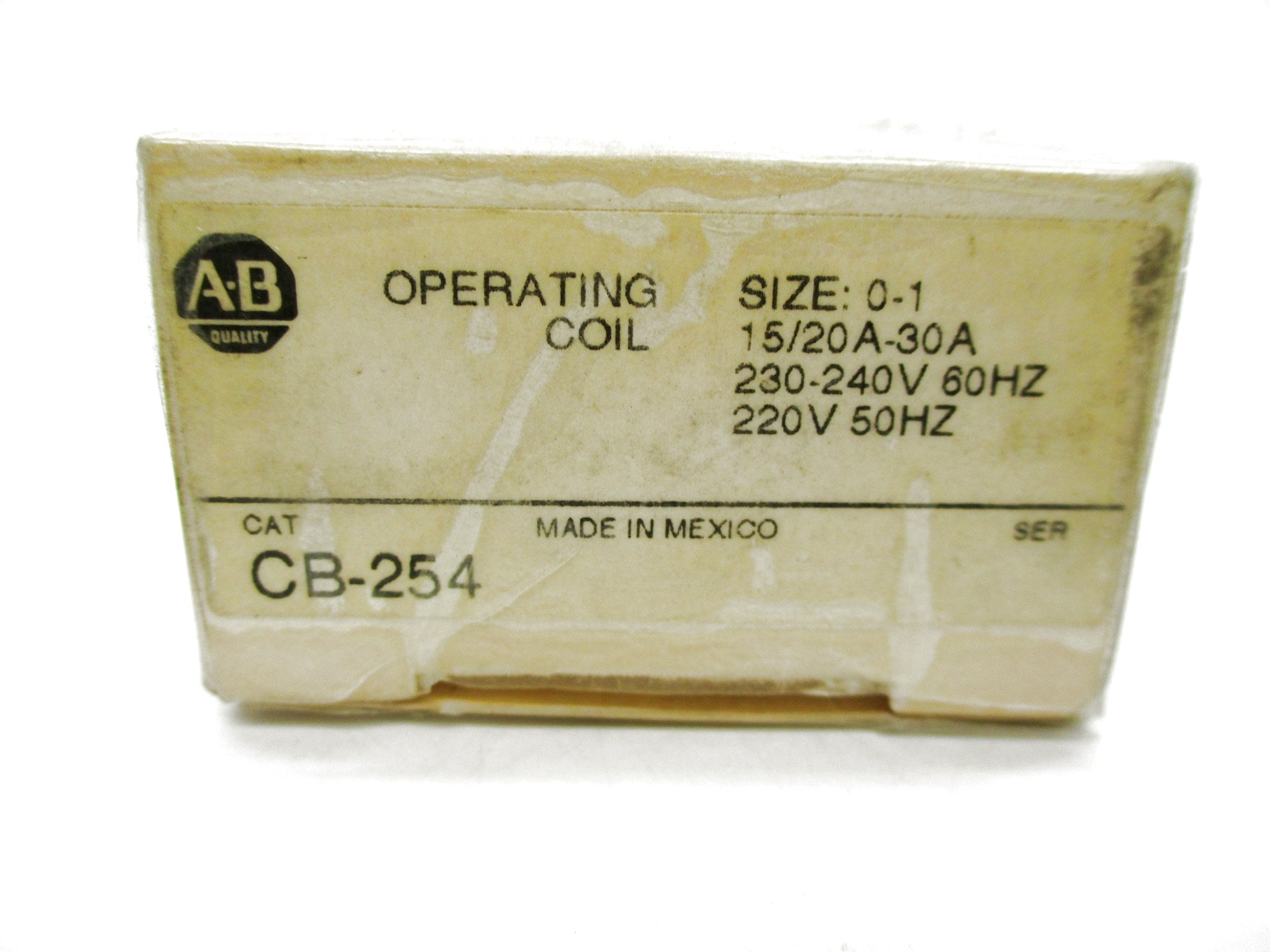 INDUSTRIAL SPARE PART CB-254 220/230-240V 15/20-30A (WH) NSMP