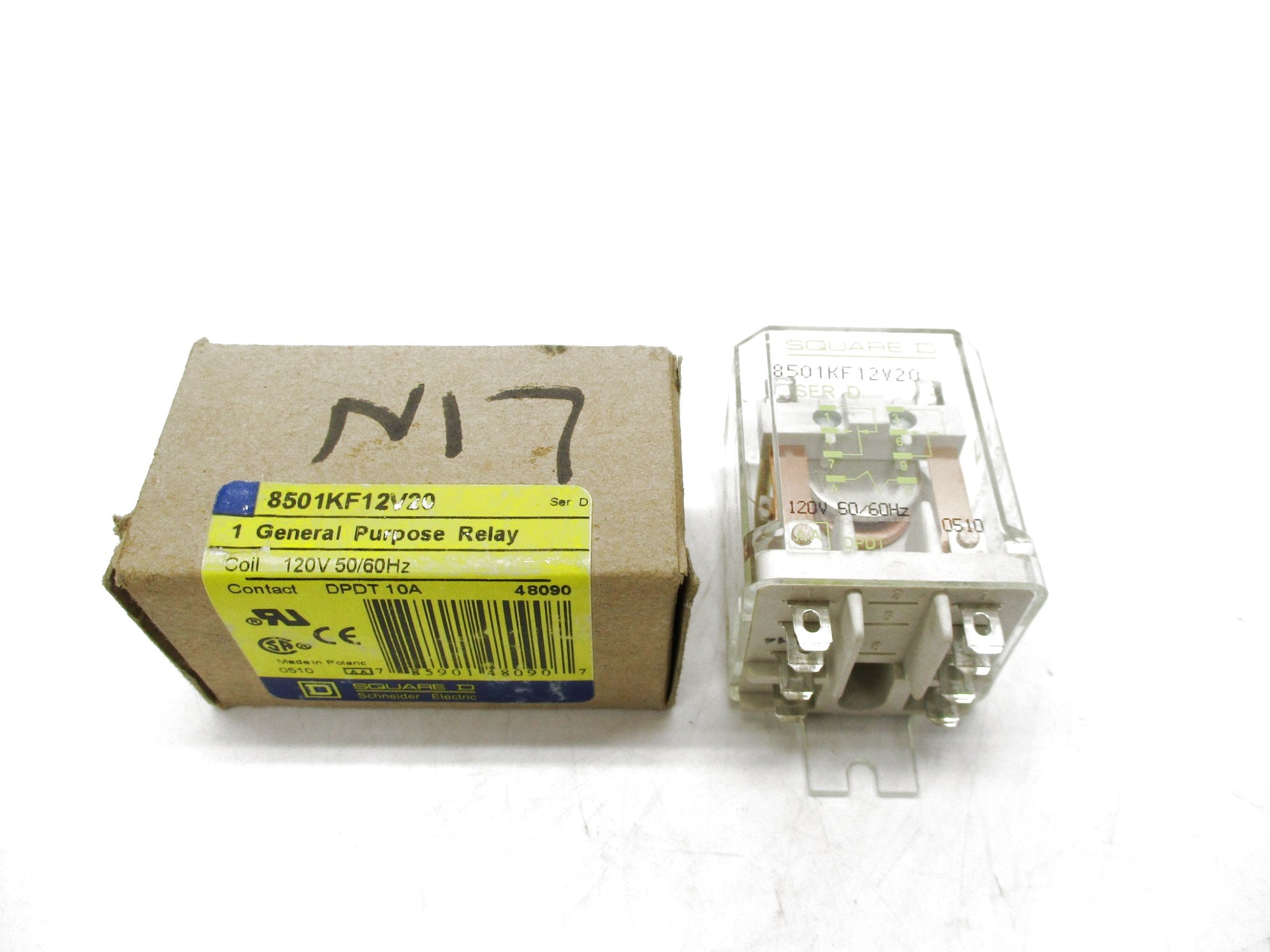SQUARE D 8501KF12V20 SER. D 120V NSMP