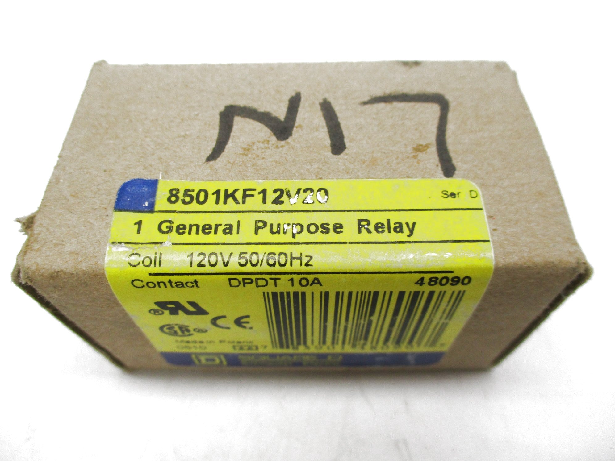 SQUARE D 8501KF12V20 SER. D 120V NSMP