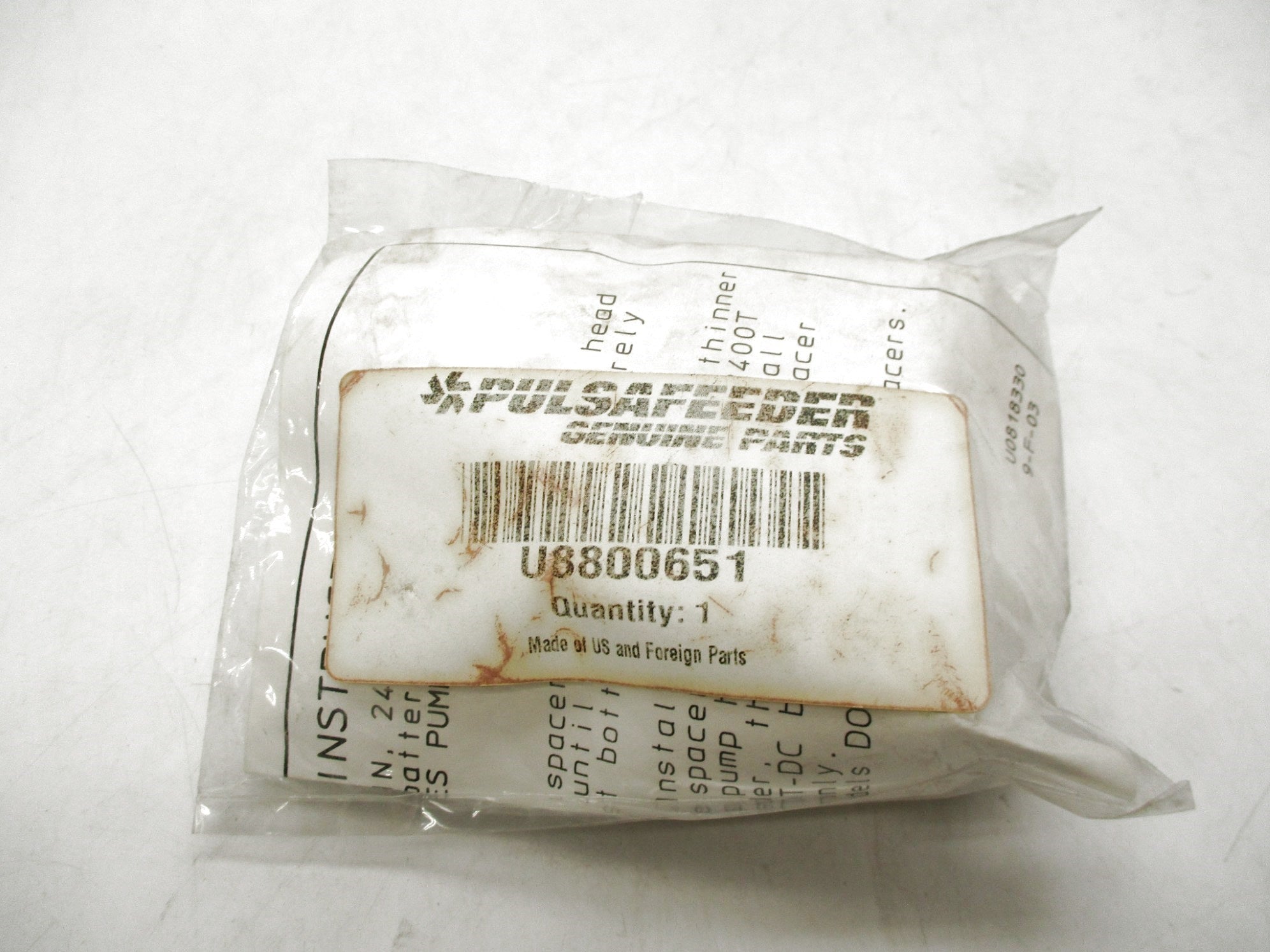 PULSAFEEDER U8800651 NSMP