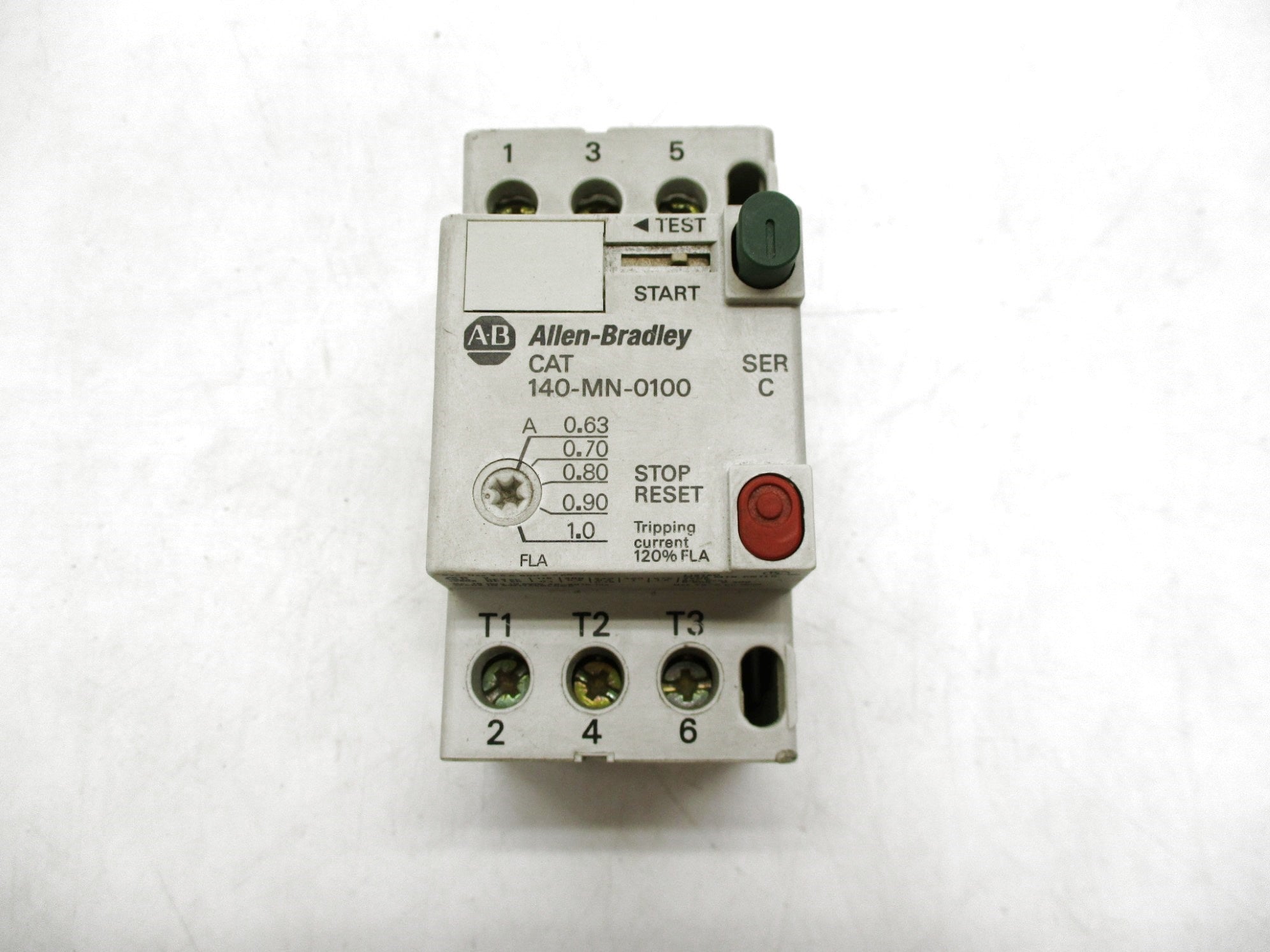 ALLEN BRADLEY 140-MN-0100 SER. C 600V .63-1.0A UNMP