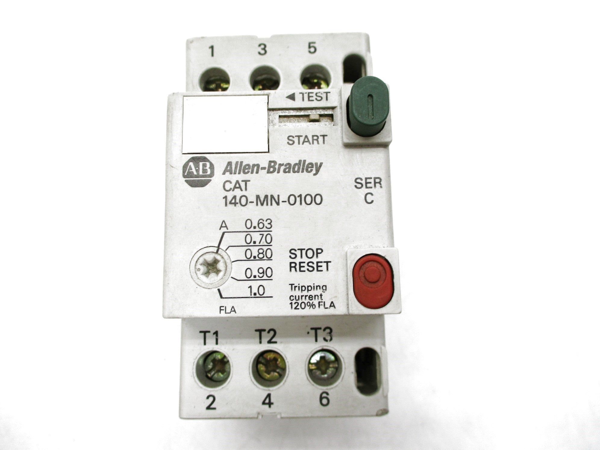 ALLEN BRADLEY 140-MN-0100 SER. C 600V .63-1.0A UNMP