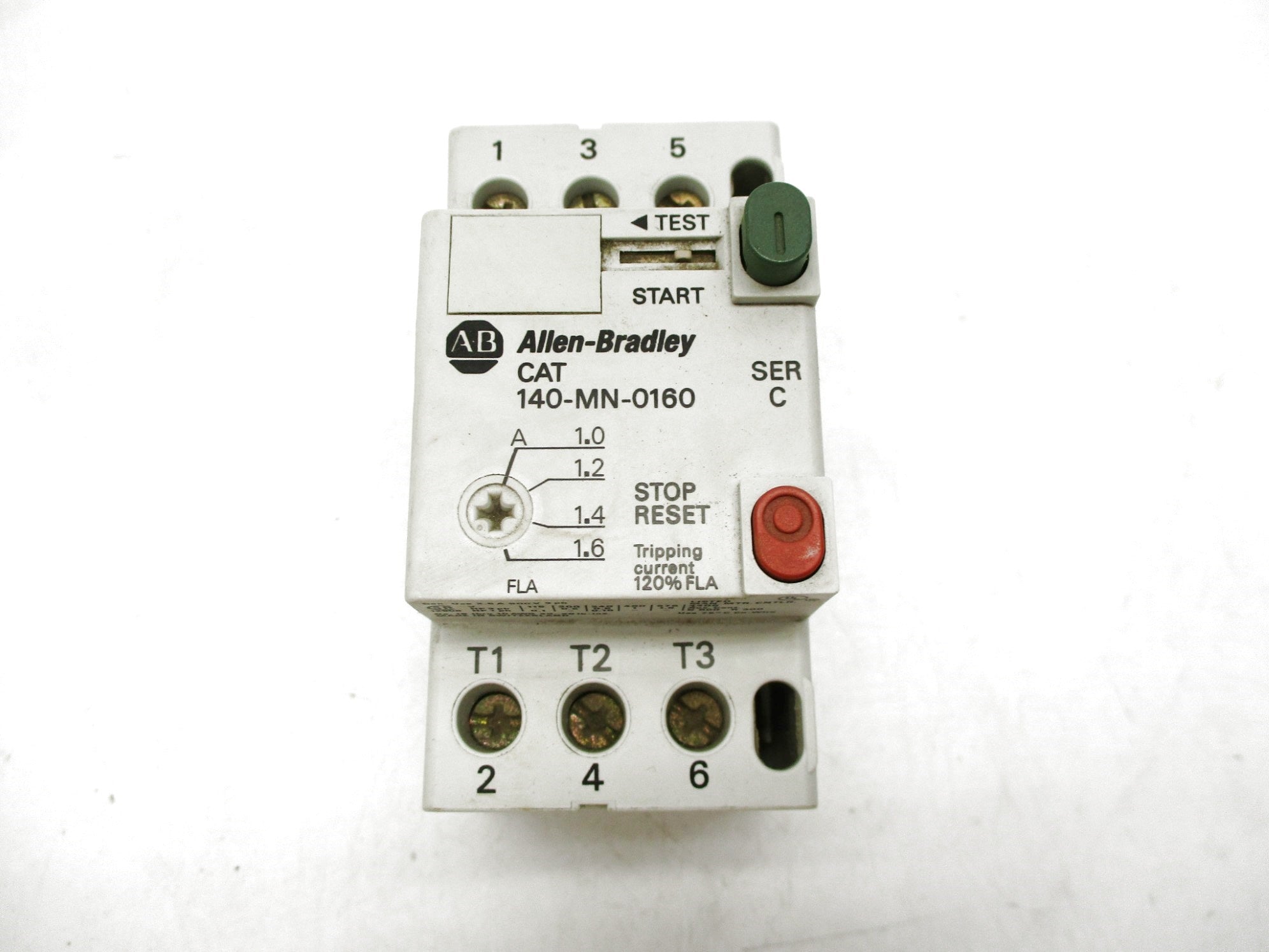 ALLEN BRADLEY 140-MN-0160 SER. C 1-1.6A (BR/WH) NSMP