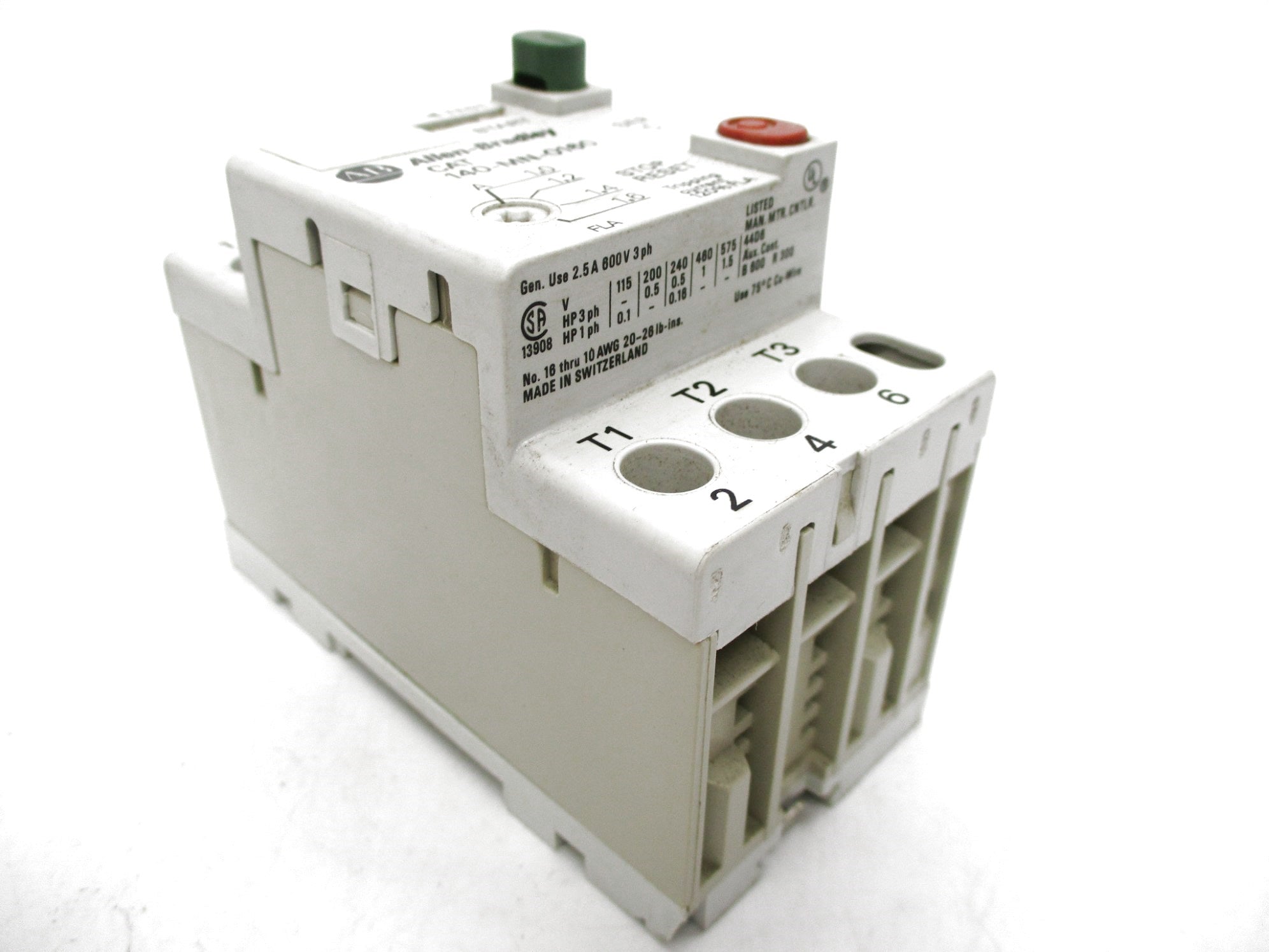 ALLEN BRADLEY 140-MN-0160 SER. C 1-1.6A (BR/WH) NSMP