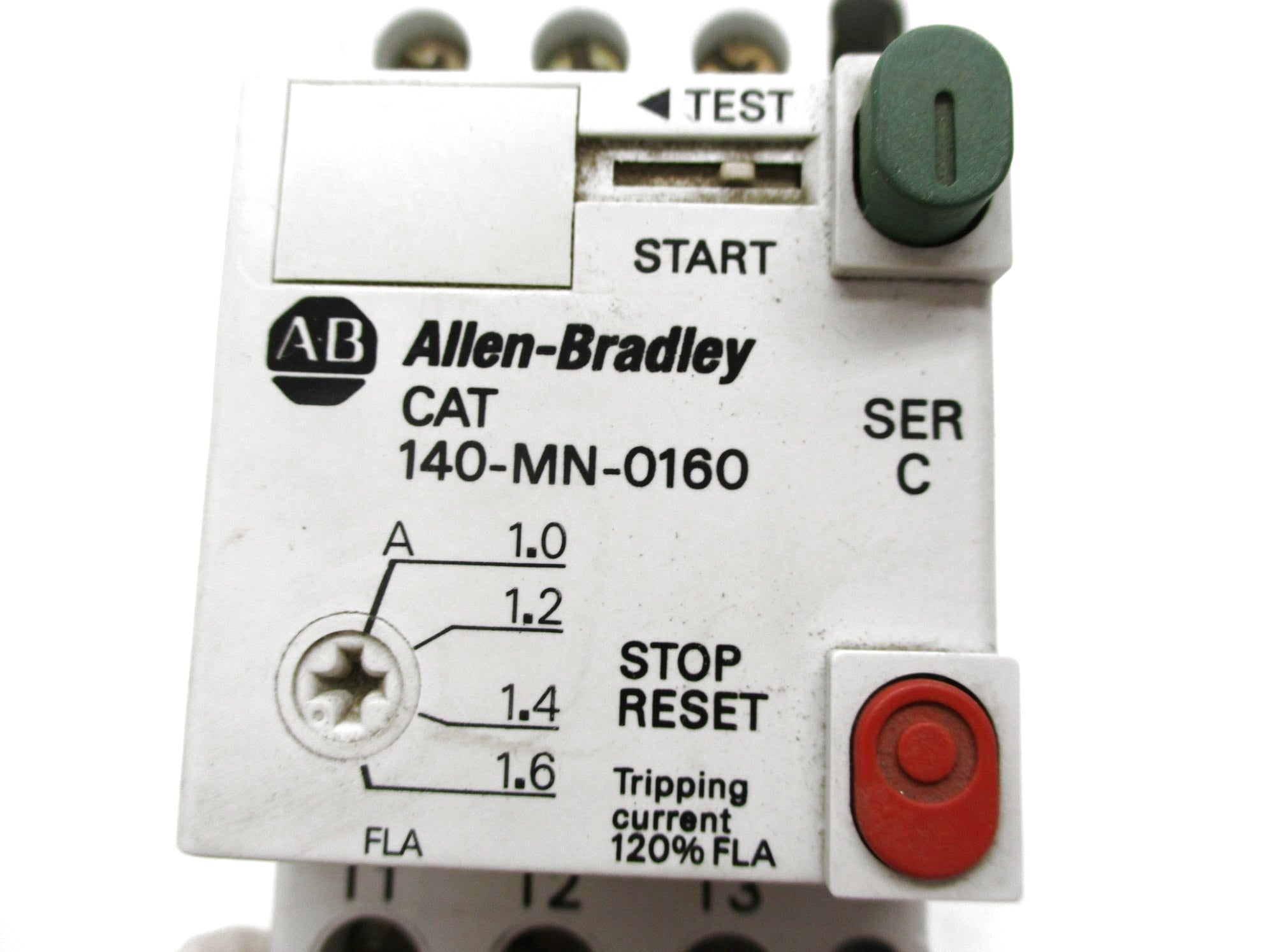 ALLEN BRADLEY 140-MN-0160 SER. C 1-1.6A (BR/WH) NSMP