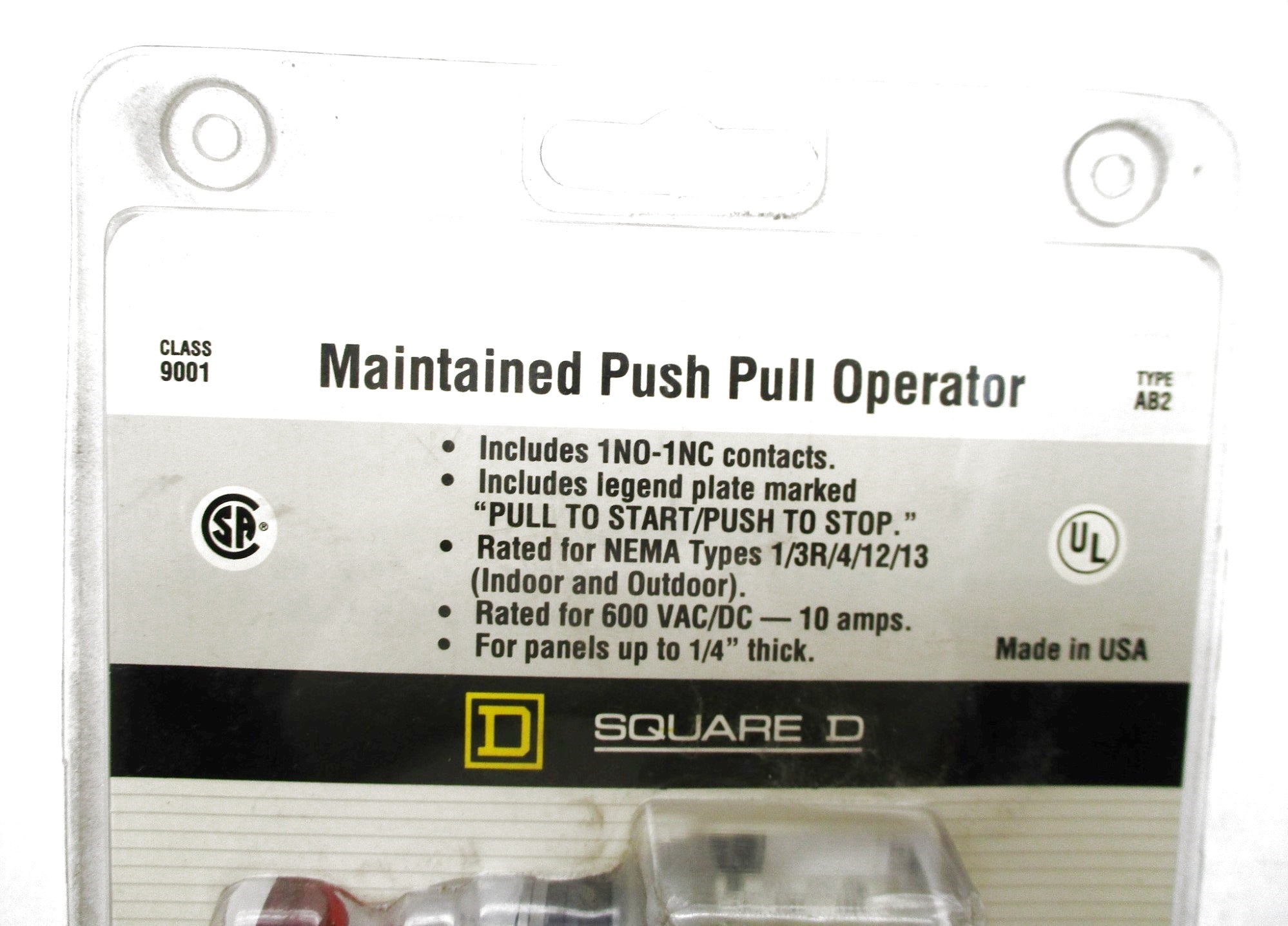 SQUARE D 9001AB2 NSMP