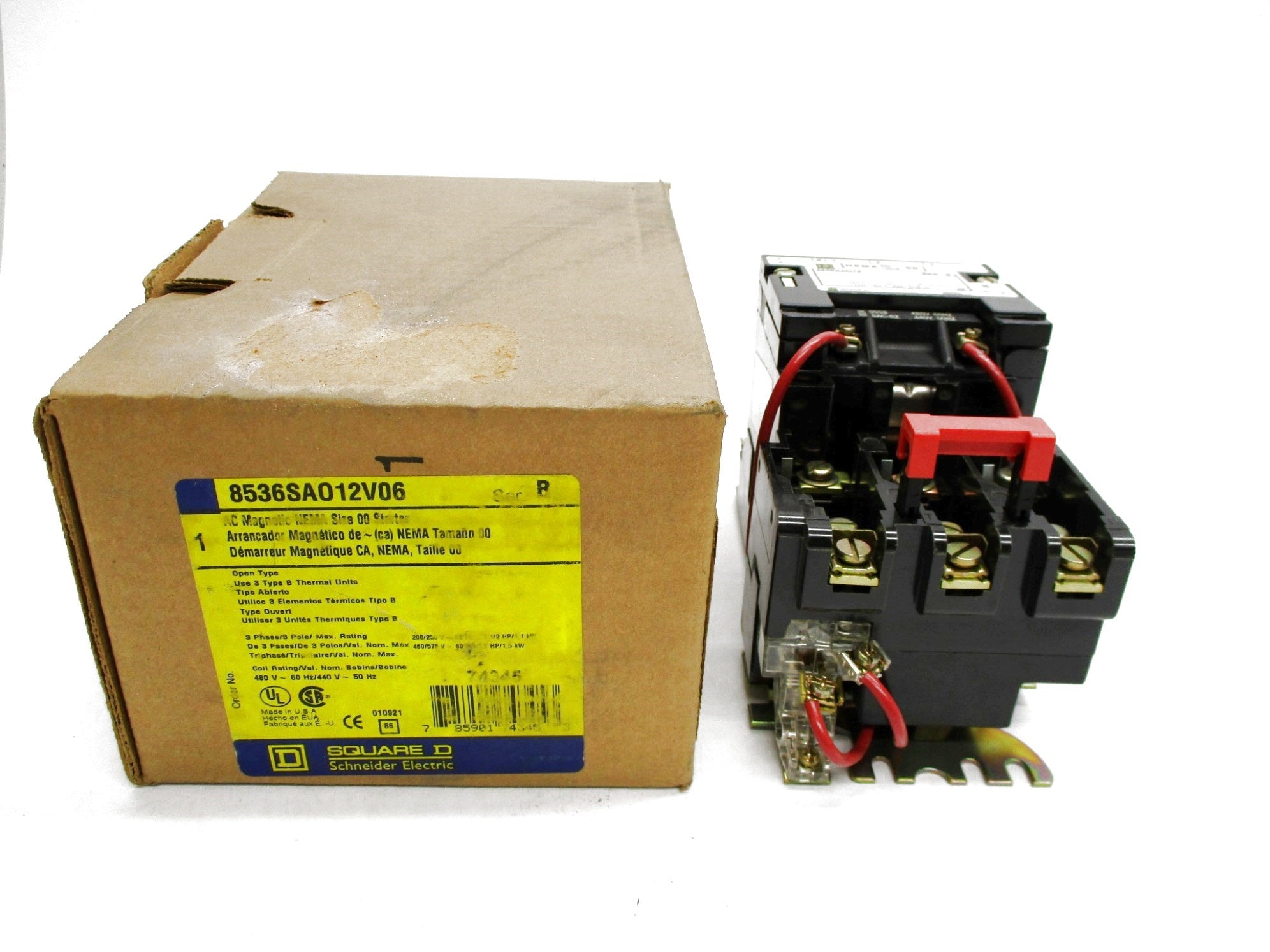 SQUARE D 8536SAO12V06 SER. B 480V NSMP