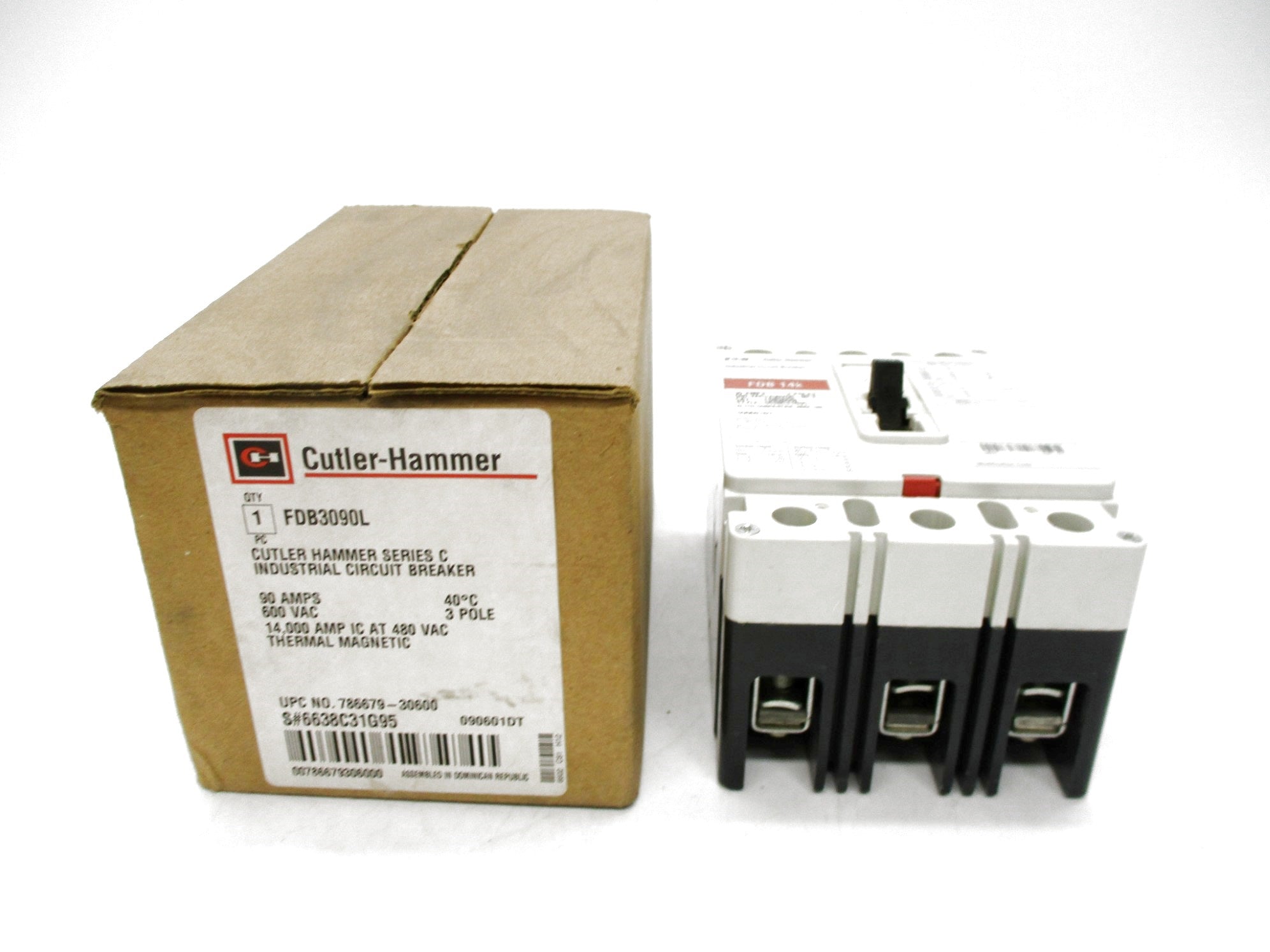CUTLER HAMMER FDB3090L SER. C 90A 600VAC (WHITE ) NSMP