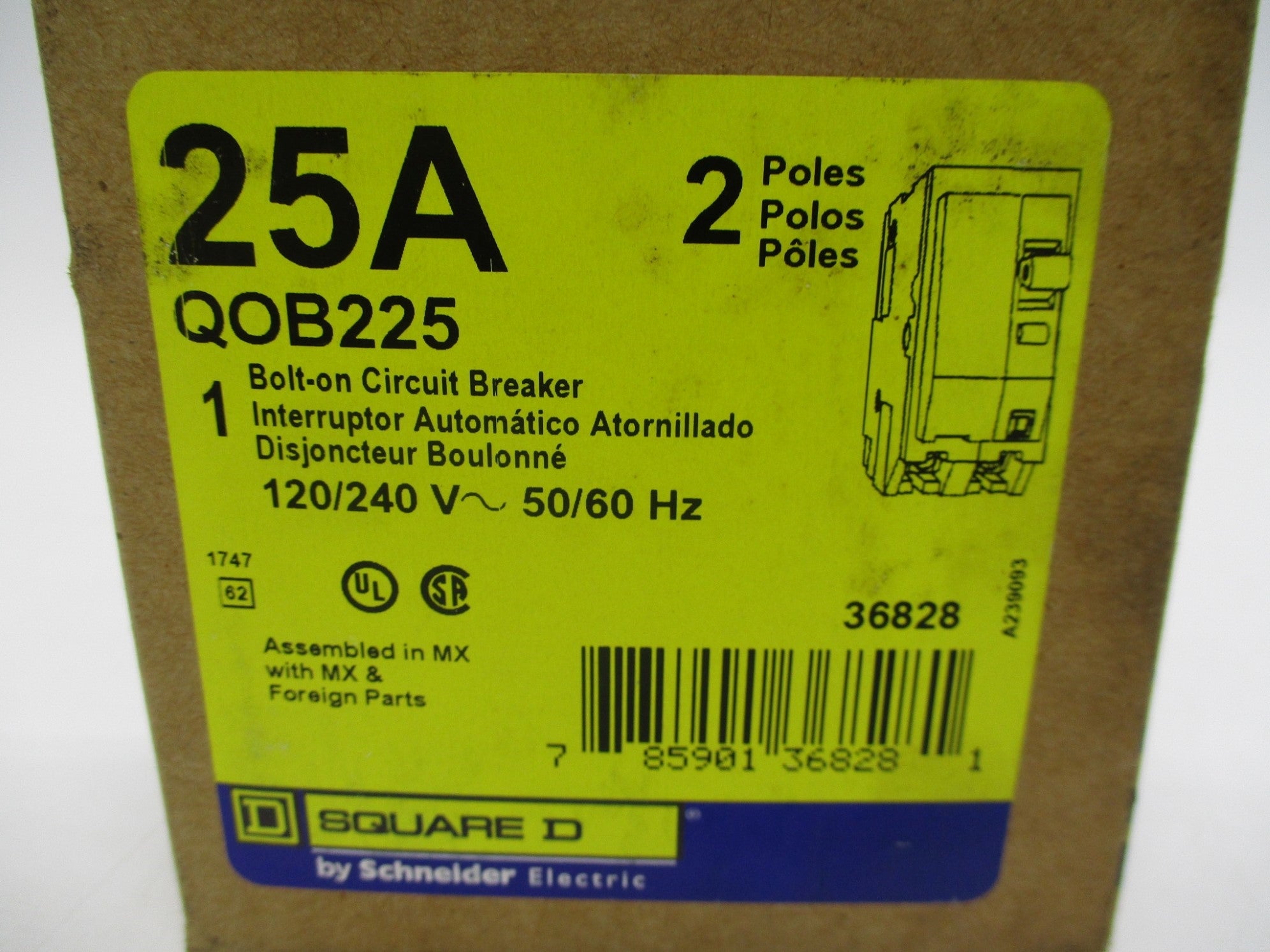 SQUARE D QOB225 225A 120/240V NSMP