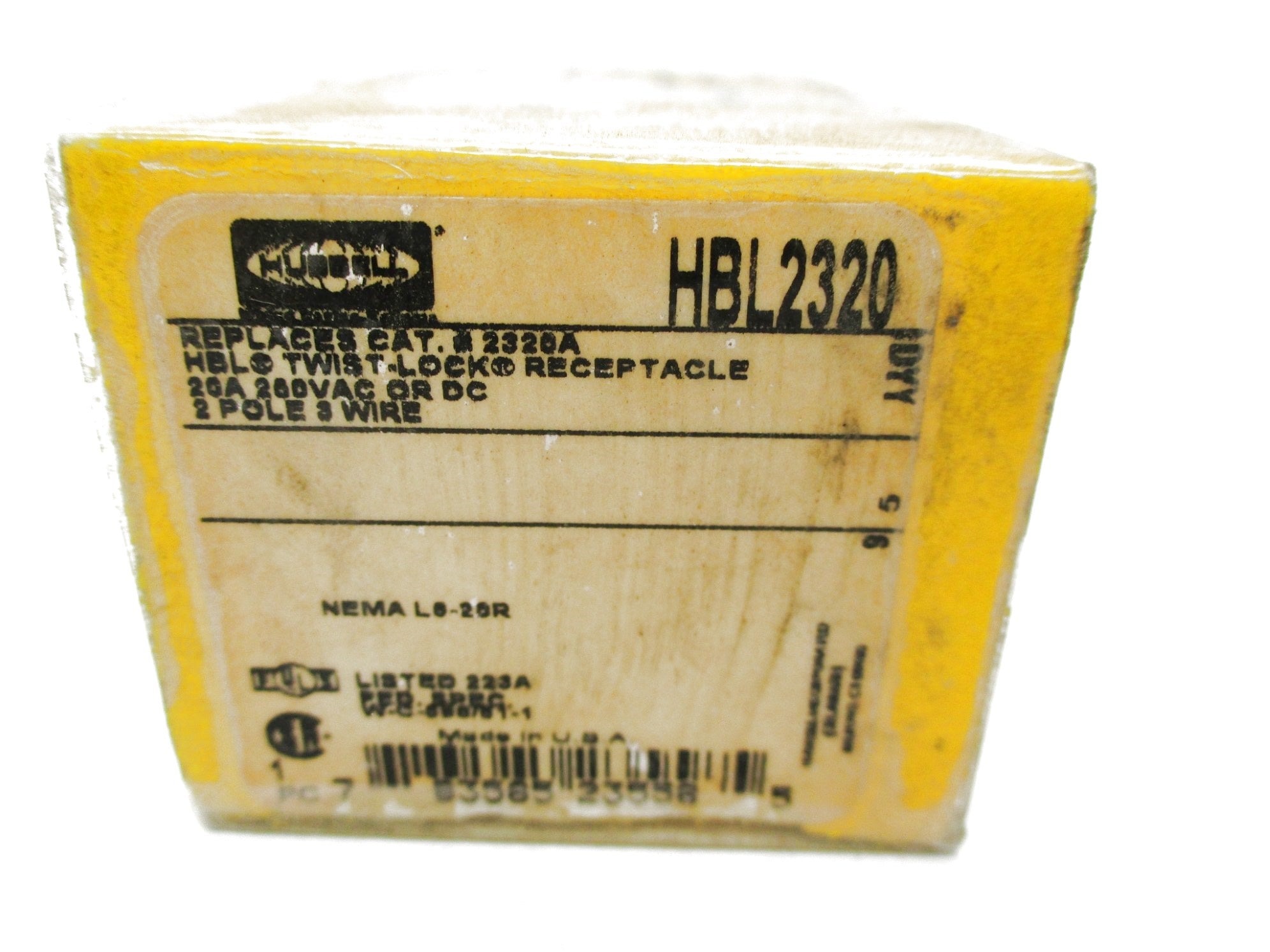 HUBBELL HBL2320 250VAC 20A NSMP
