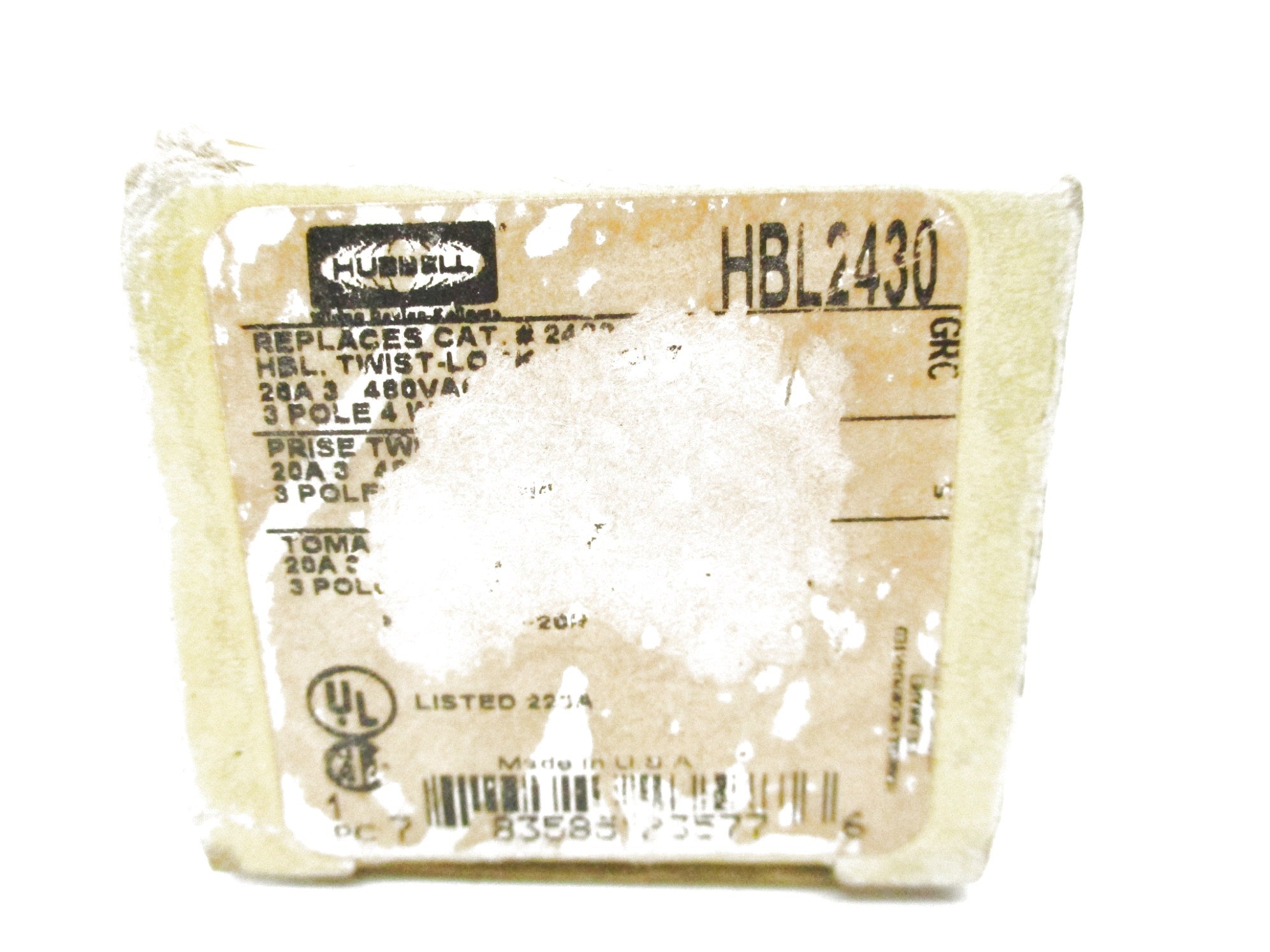 HUBBELL HBL2430 480VAC 20A NSMP