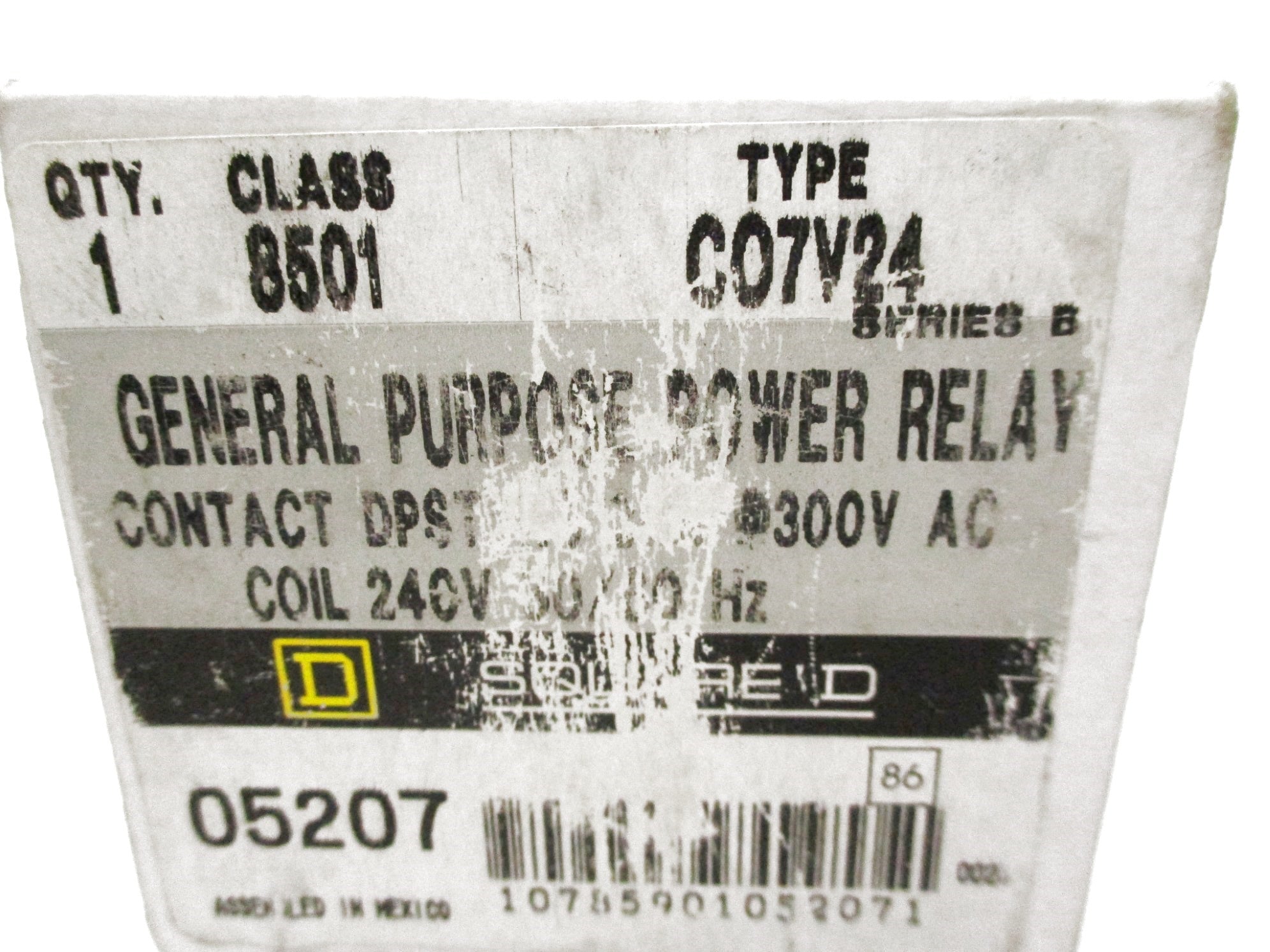 SQUARE D 8501CO7V24 SER. B 240V NSMP