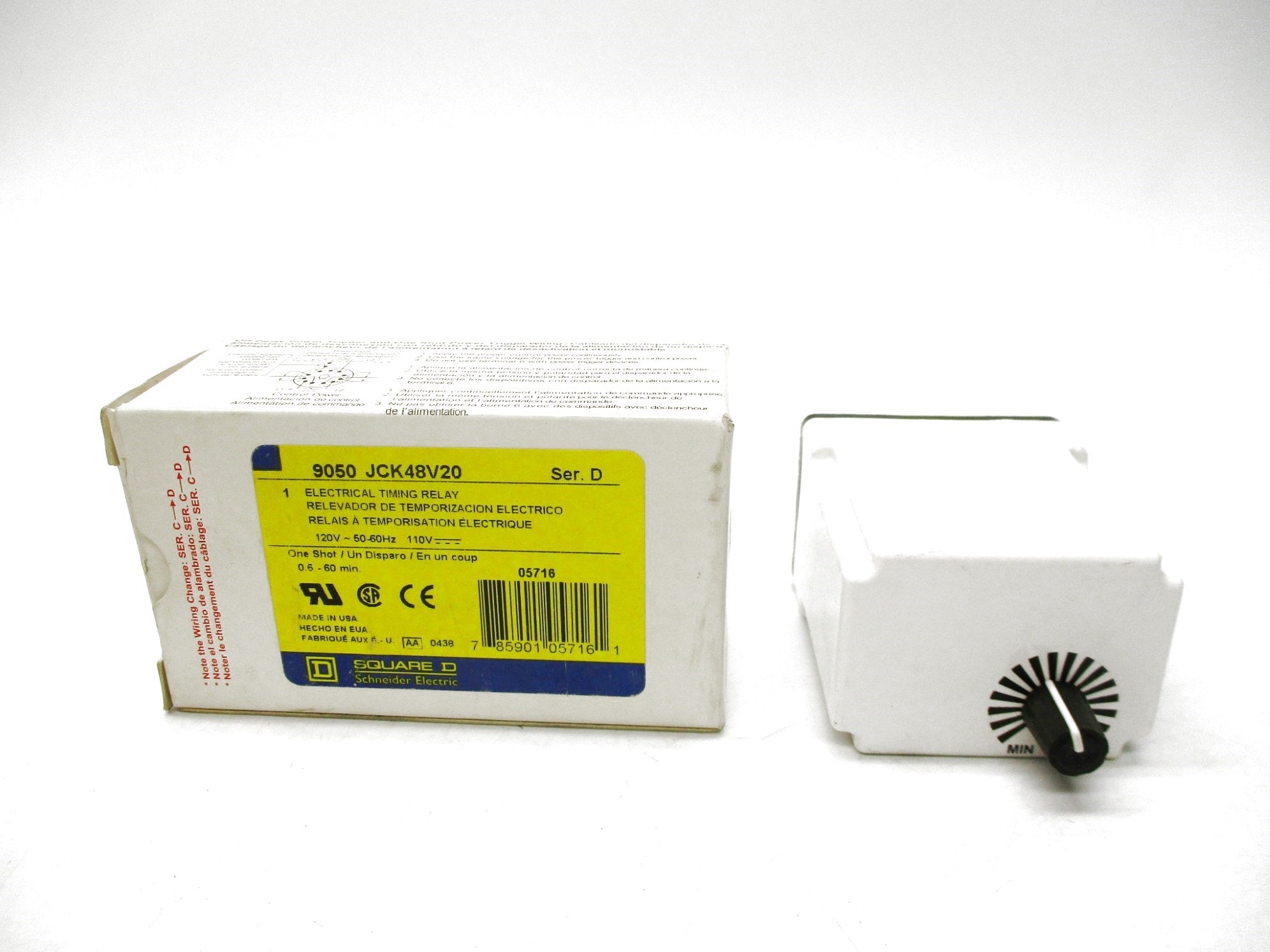 SQUARE D 9050JCK48V20 SER. D 120V NSMP