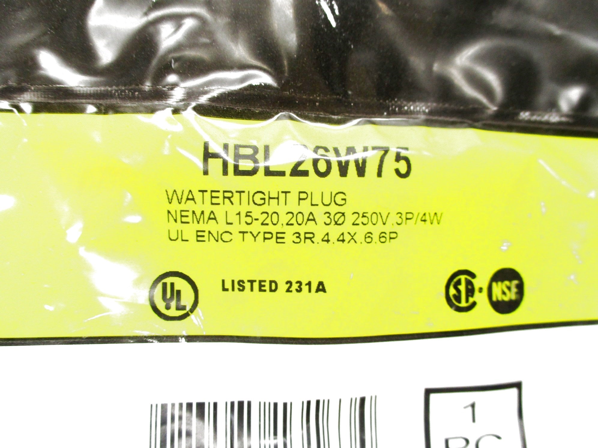 HUBBELL HBL26W75 NSMP