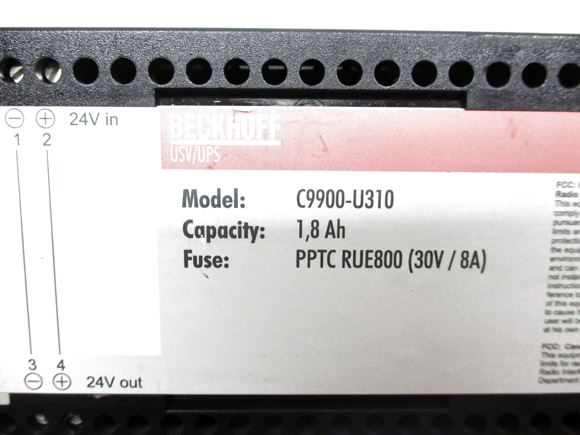 BECKHOFF C9900-U310 UNMP