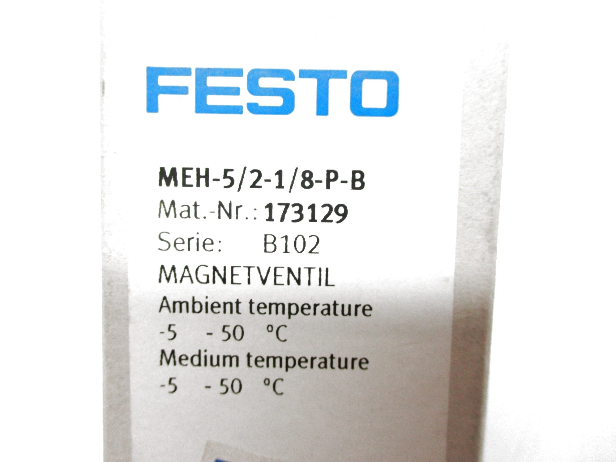 FESTO MEH-5/2-1/8-P-I-B 24VDC NSMP