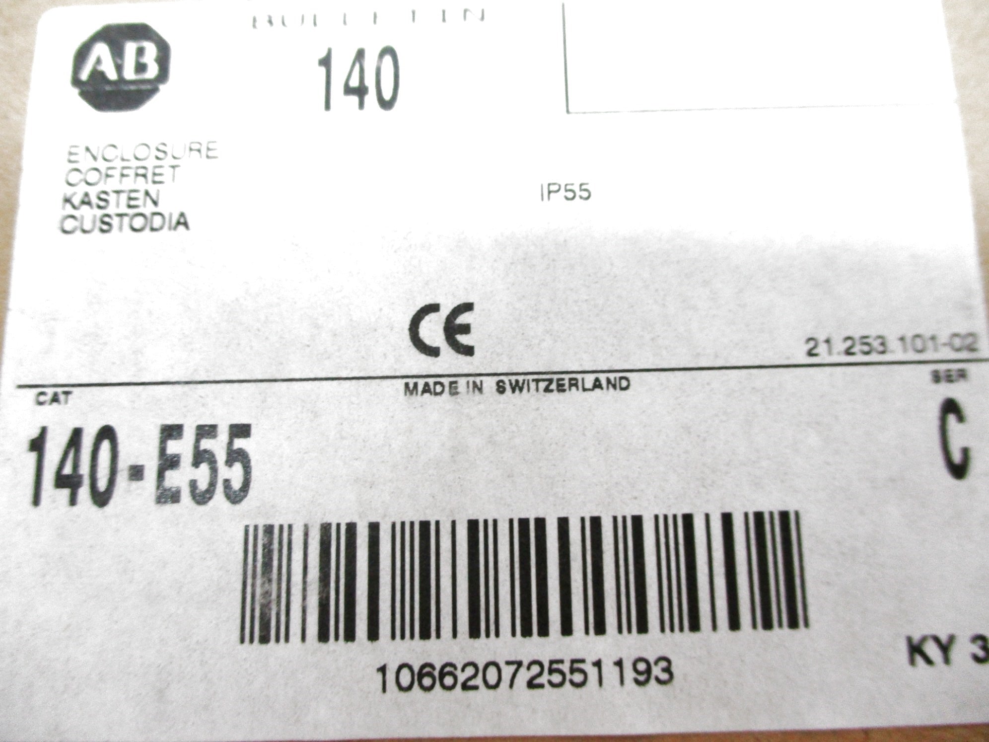 ALLEN BRADLEY 140-E55 SER. C UNMP