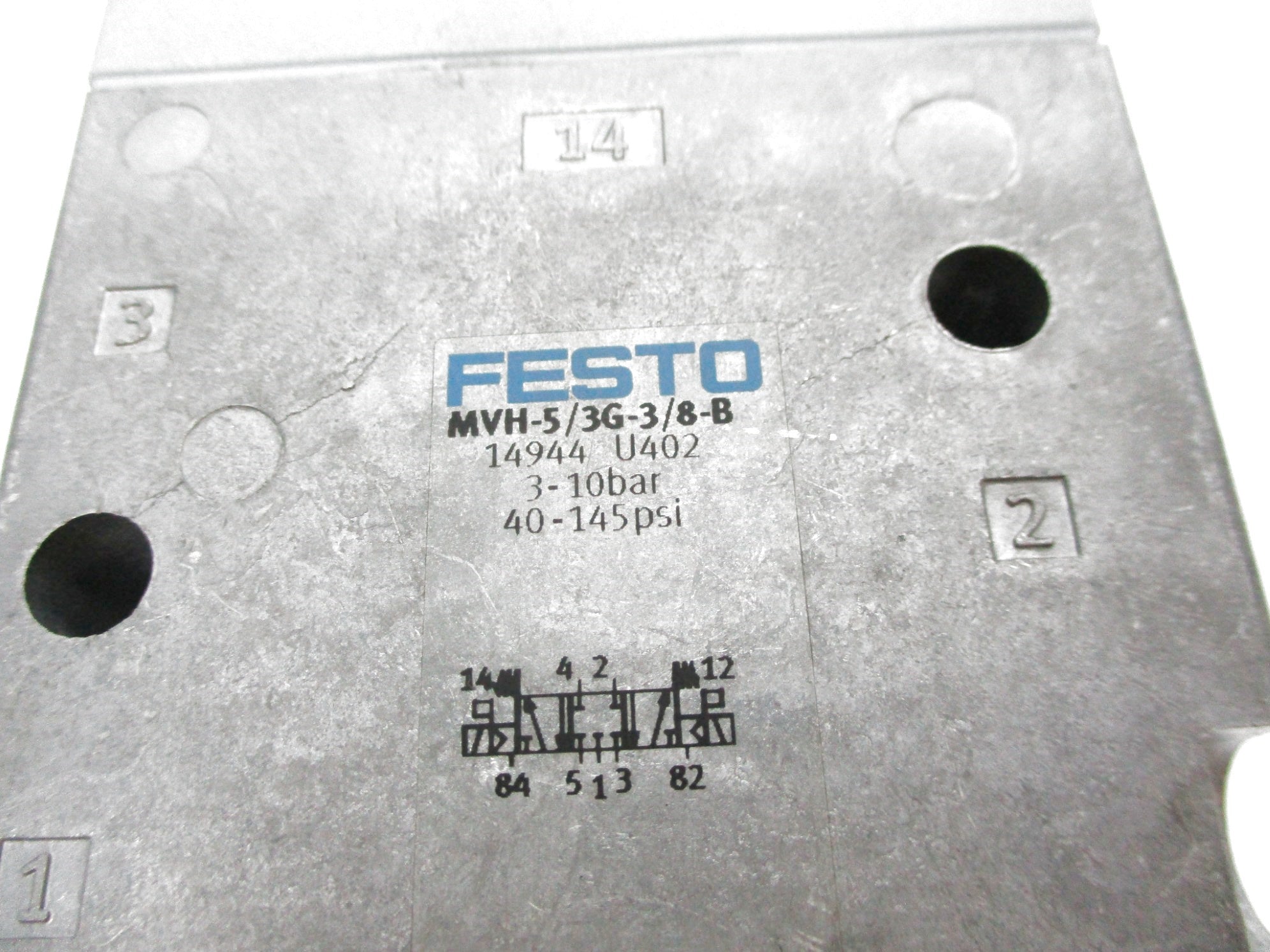 FESTO MVH-5/3G-3/8-B (AS PICTURED) UNMP
