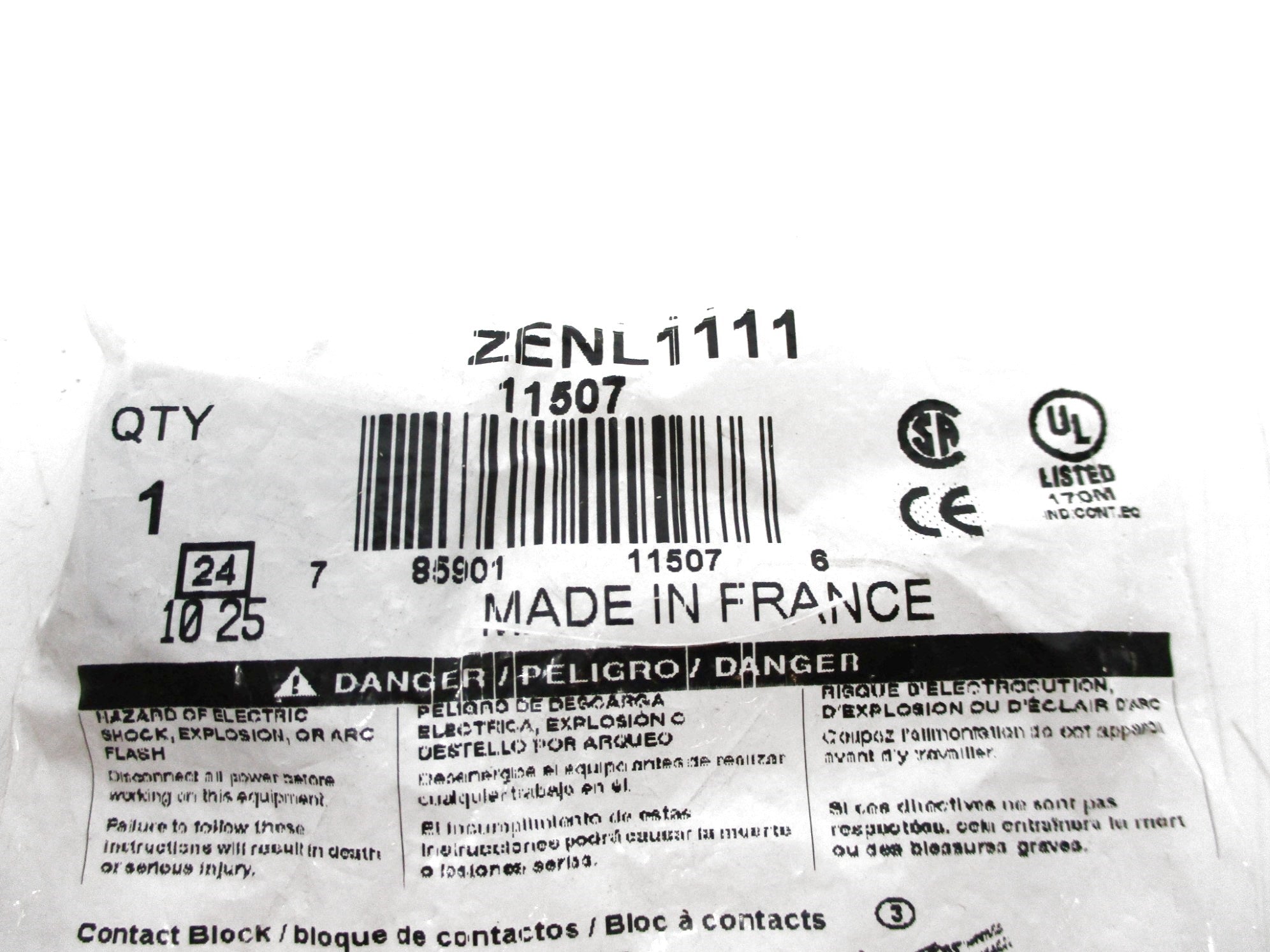 SCHNEIDER ELECTRIC ZENL1111 NEW IN SCHNEIDER PACKAGE NSMP